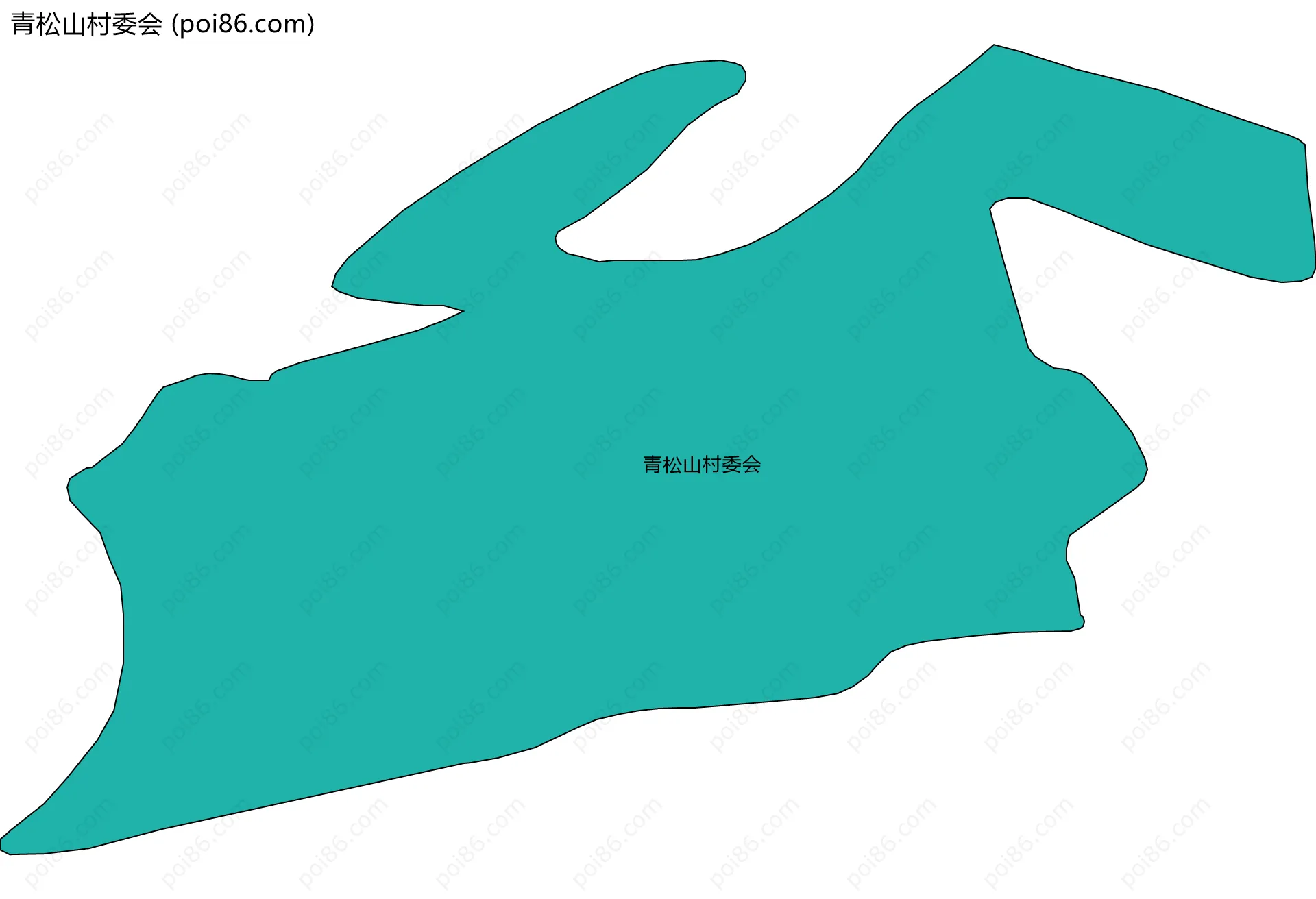 青松山村委会边界地图