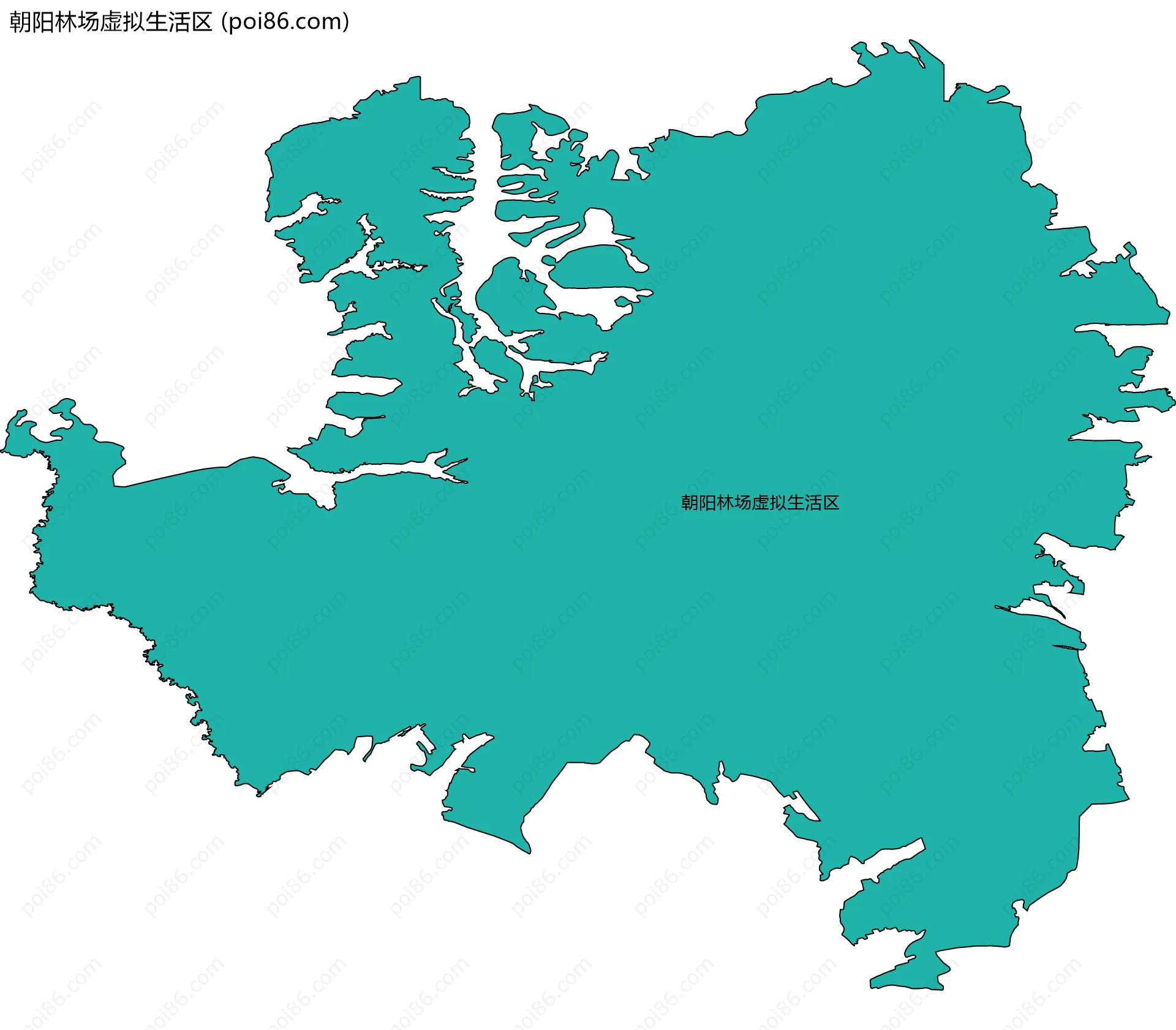 朝阳林场虚拟生活区边界地图