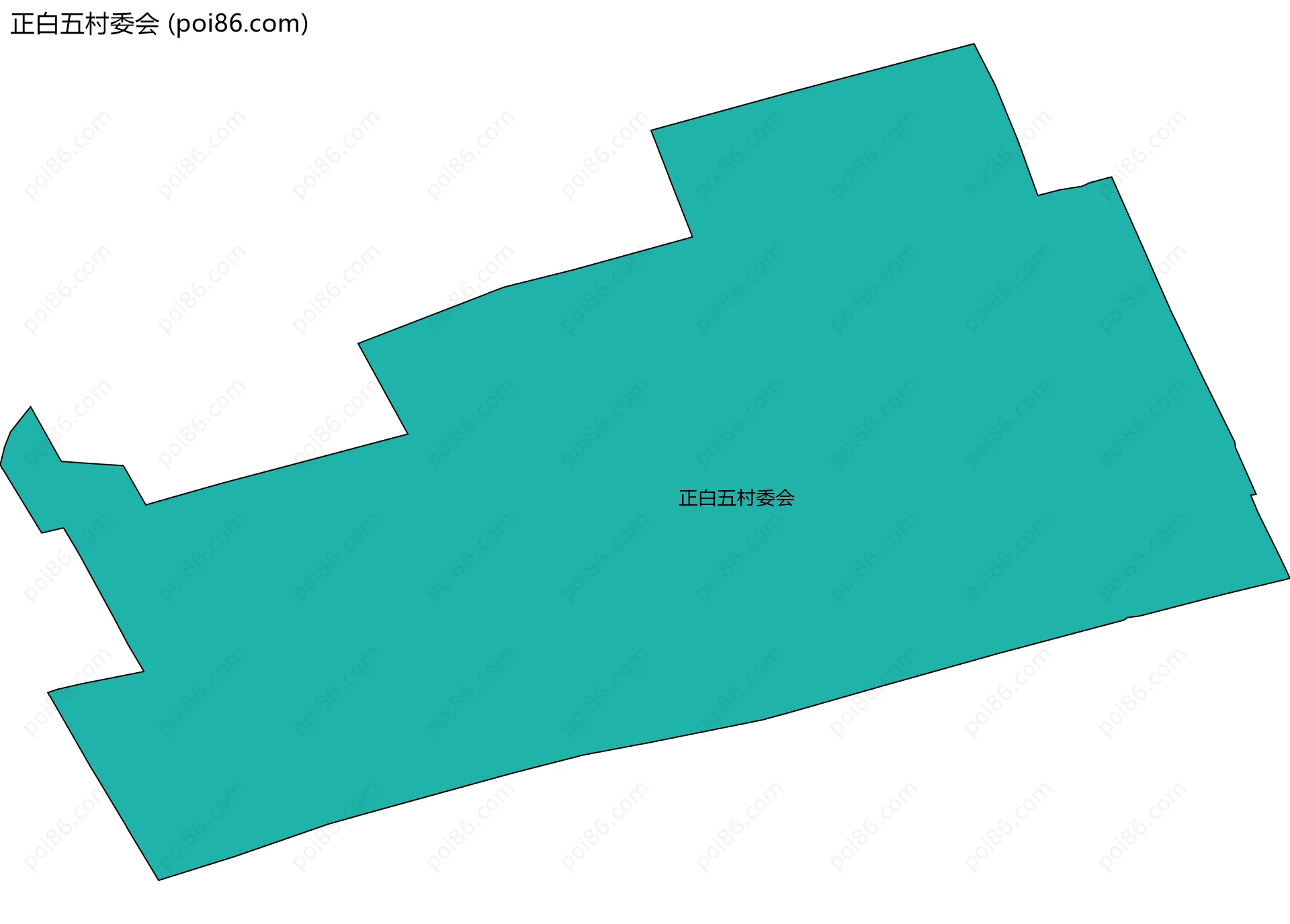 正白五村委会边界地图