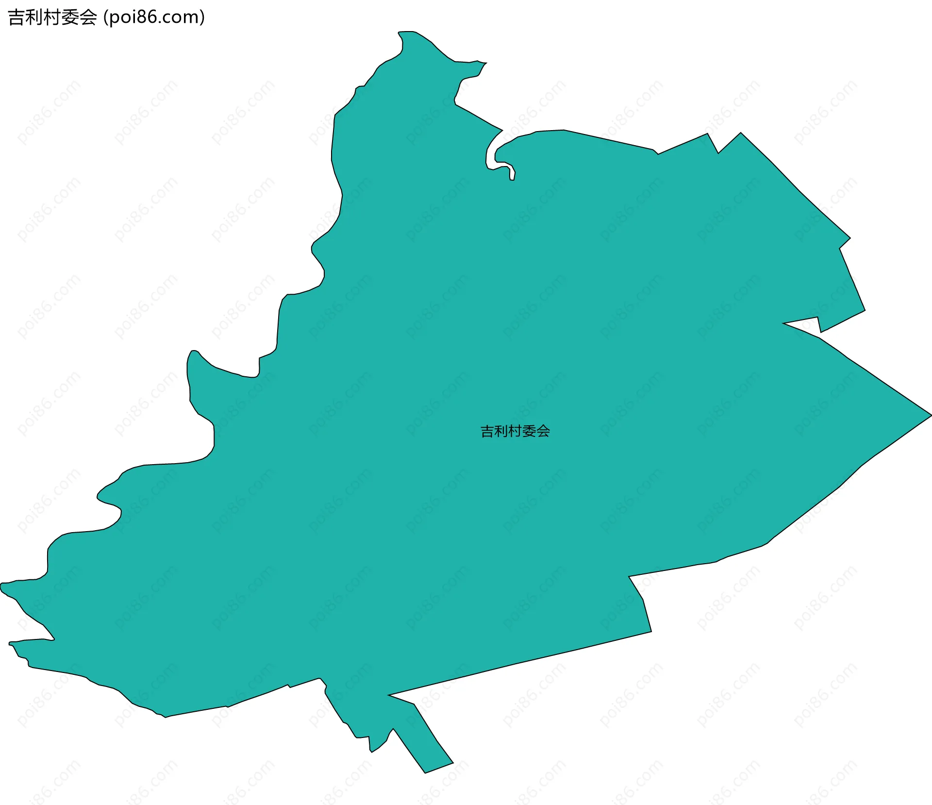 吉利村委会边界地图
