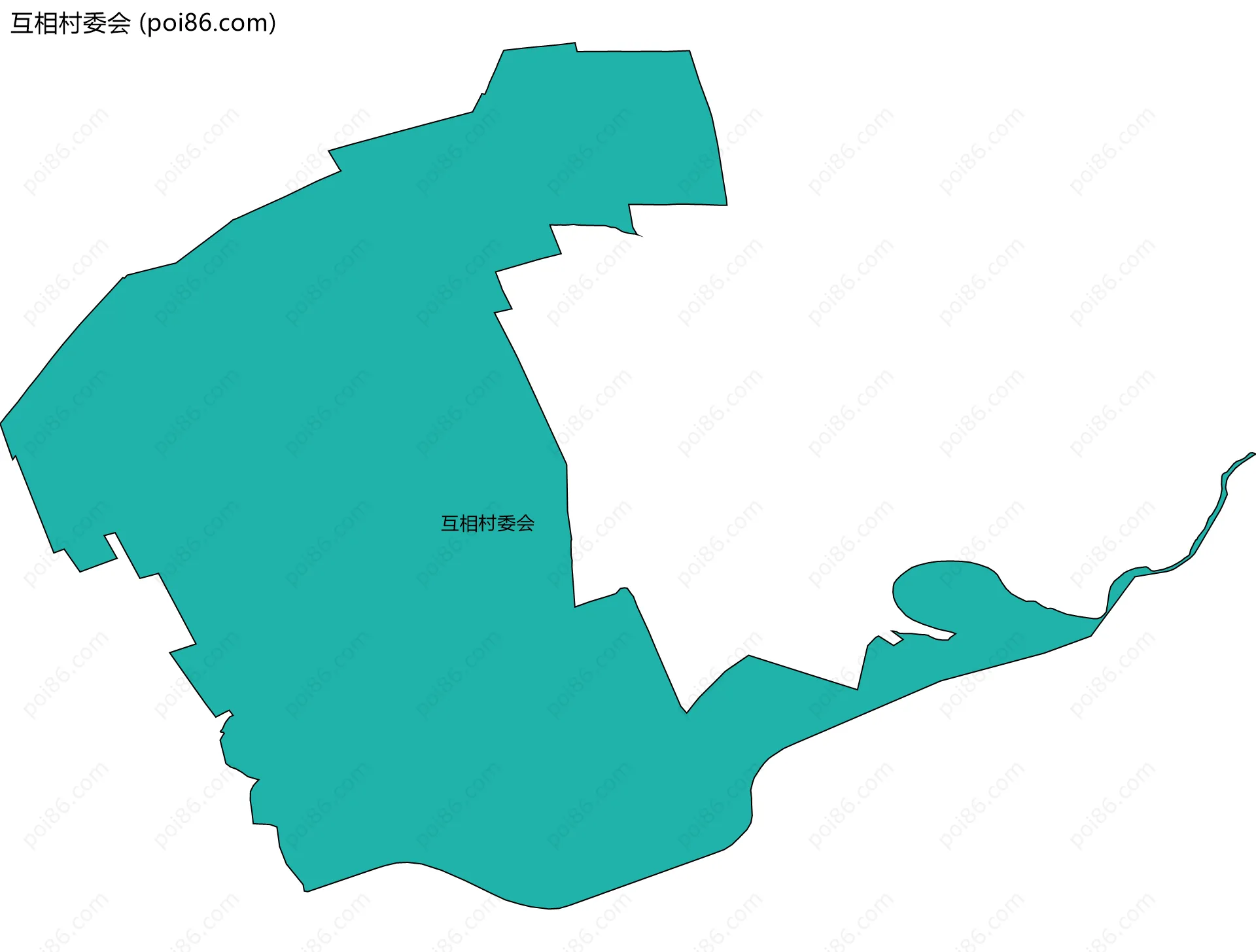 互相村委会边界地图