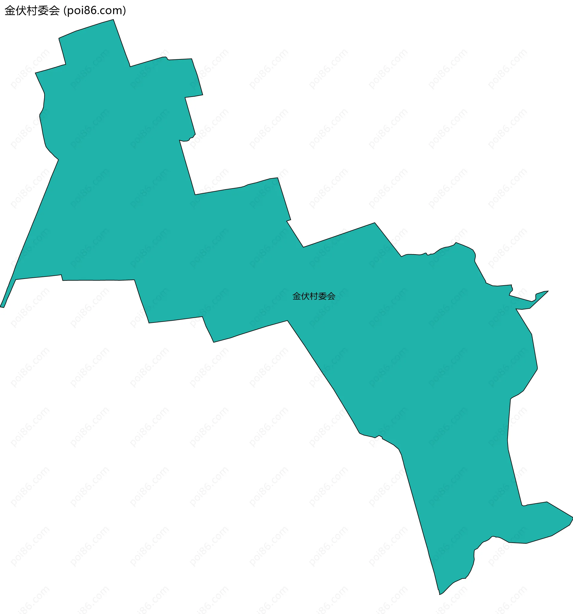 金伏村委会边界地图