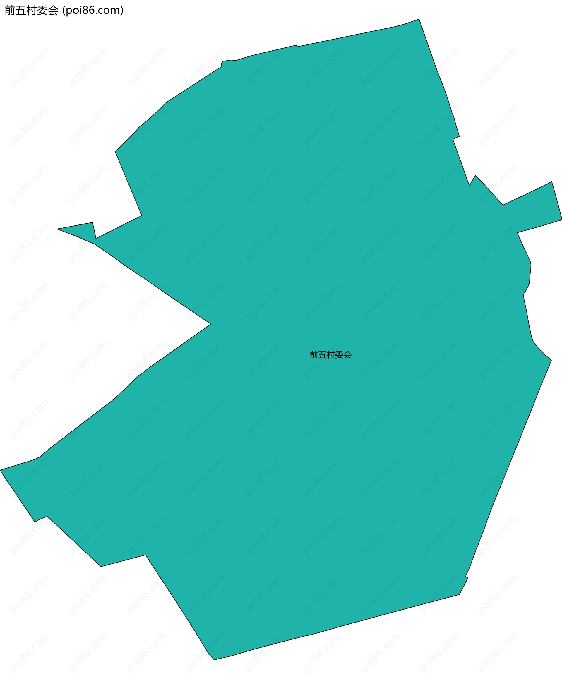 前五村委会边界地图
