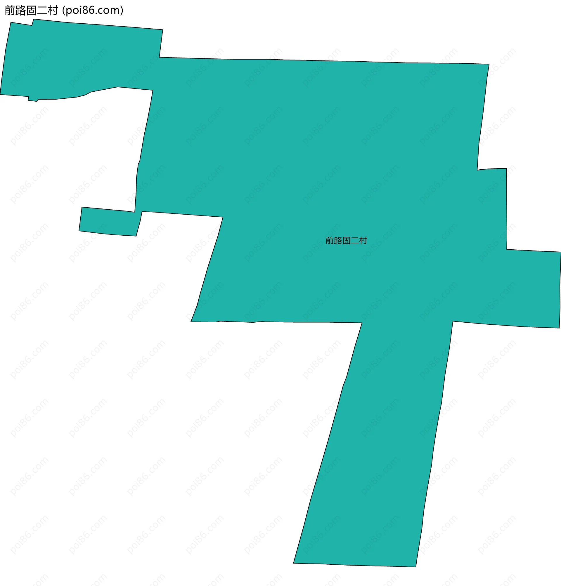 前路固二村边界地图