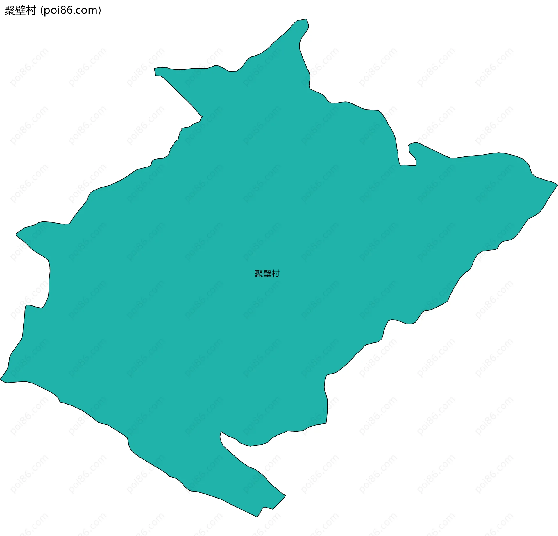 聚壁村边界地图