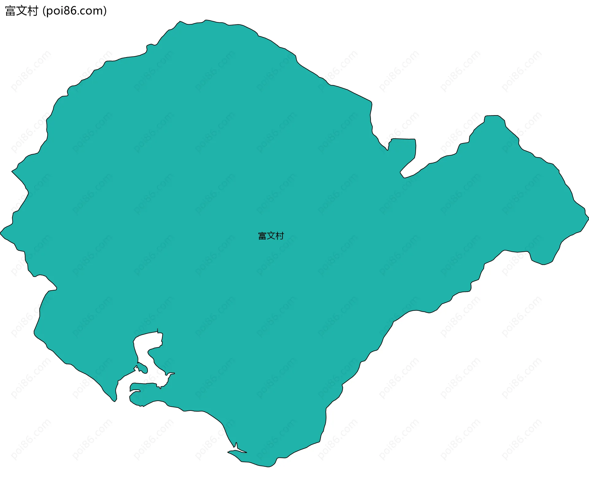 富文村边界地图