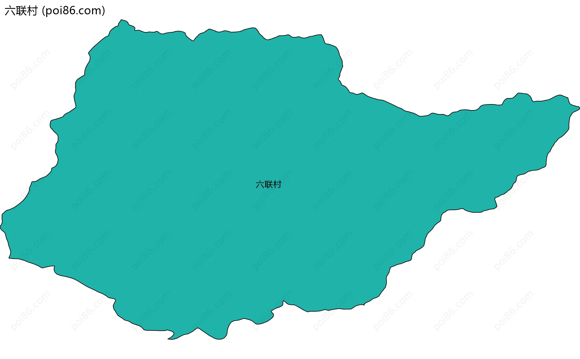 六联村边界地图