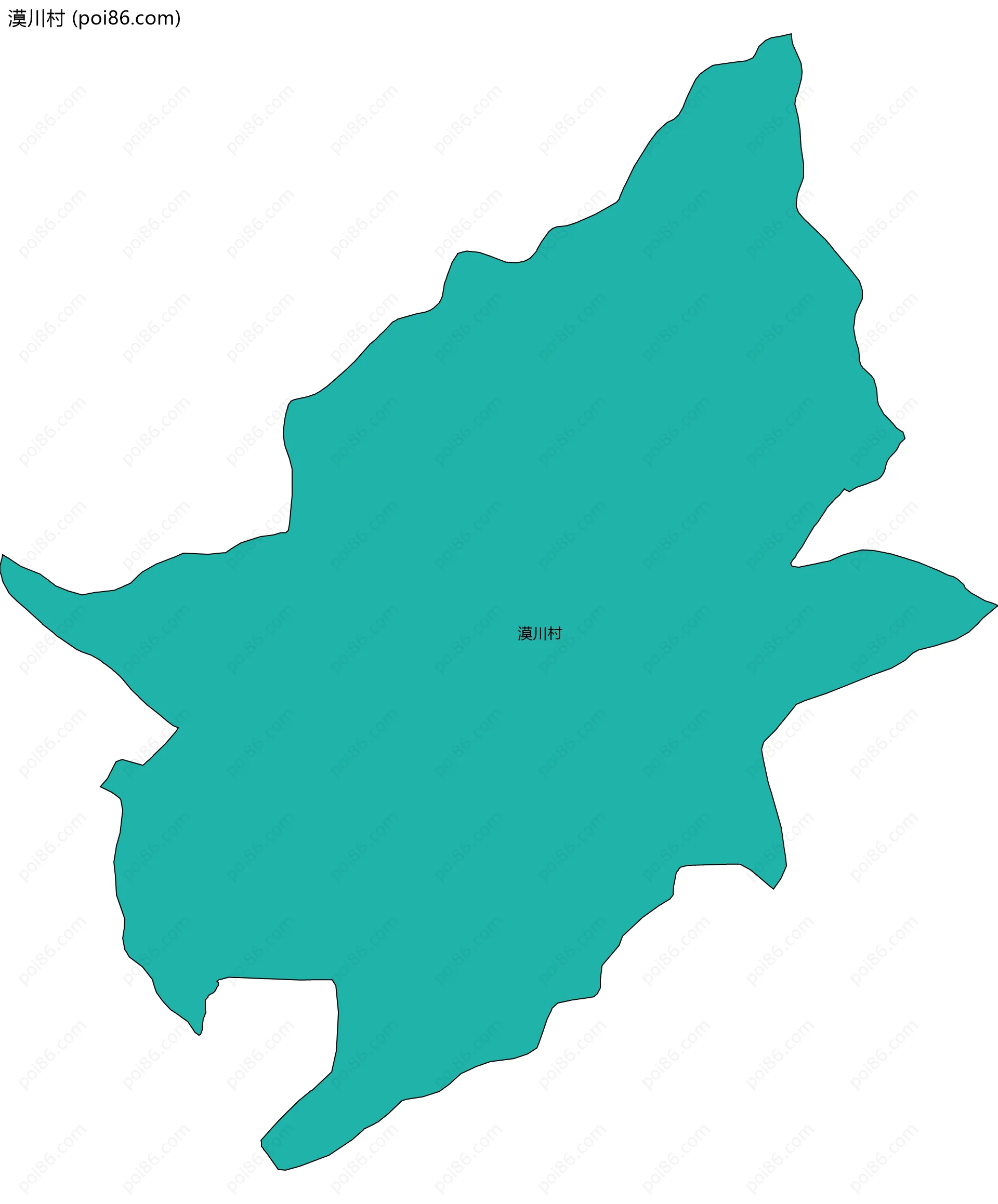 漠川村边界地图