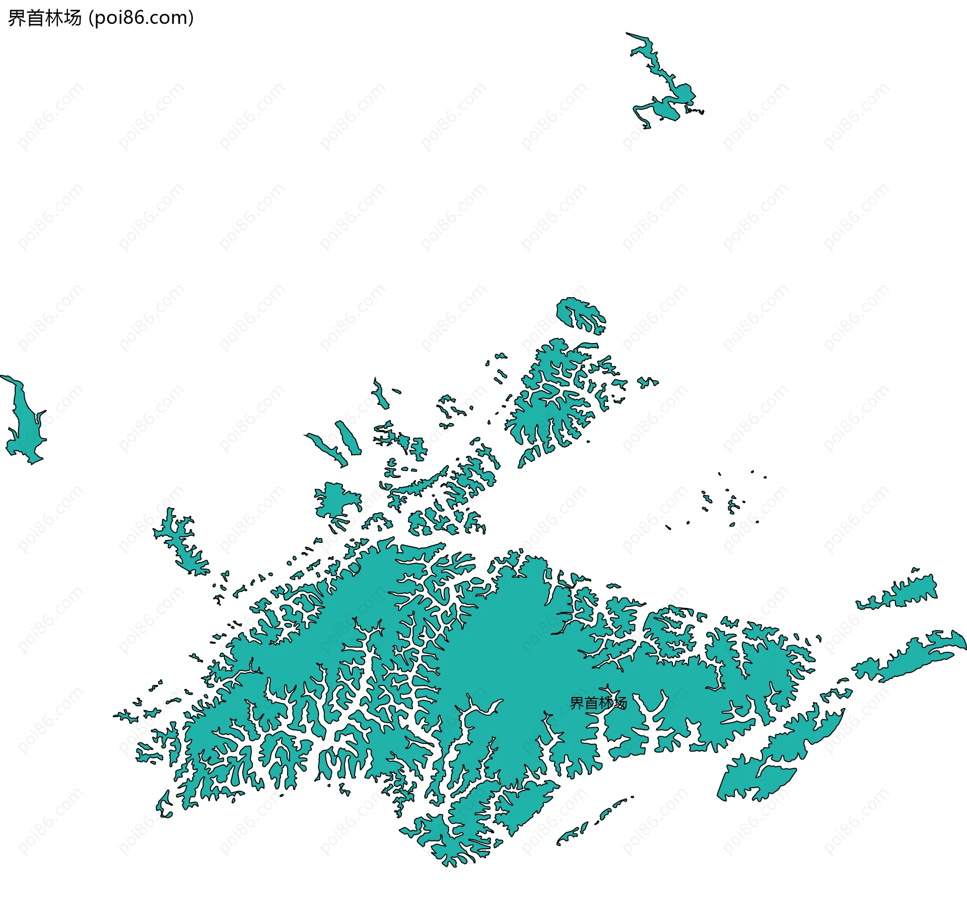 界首林场边界地图