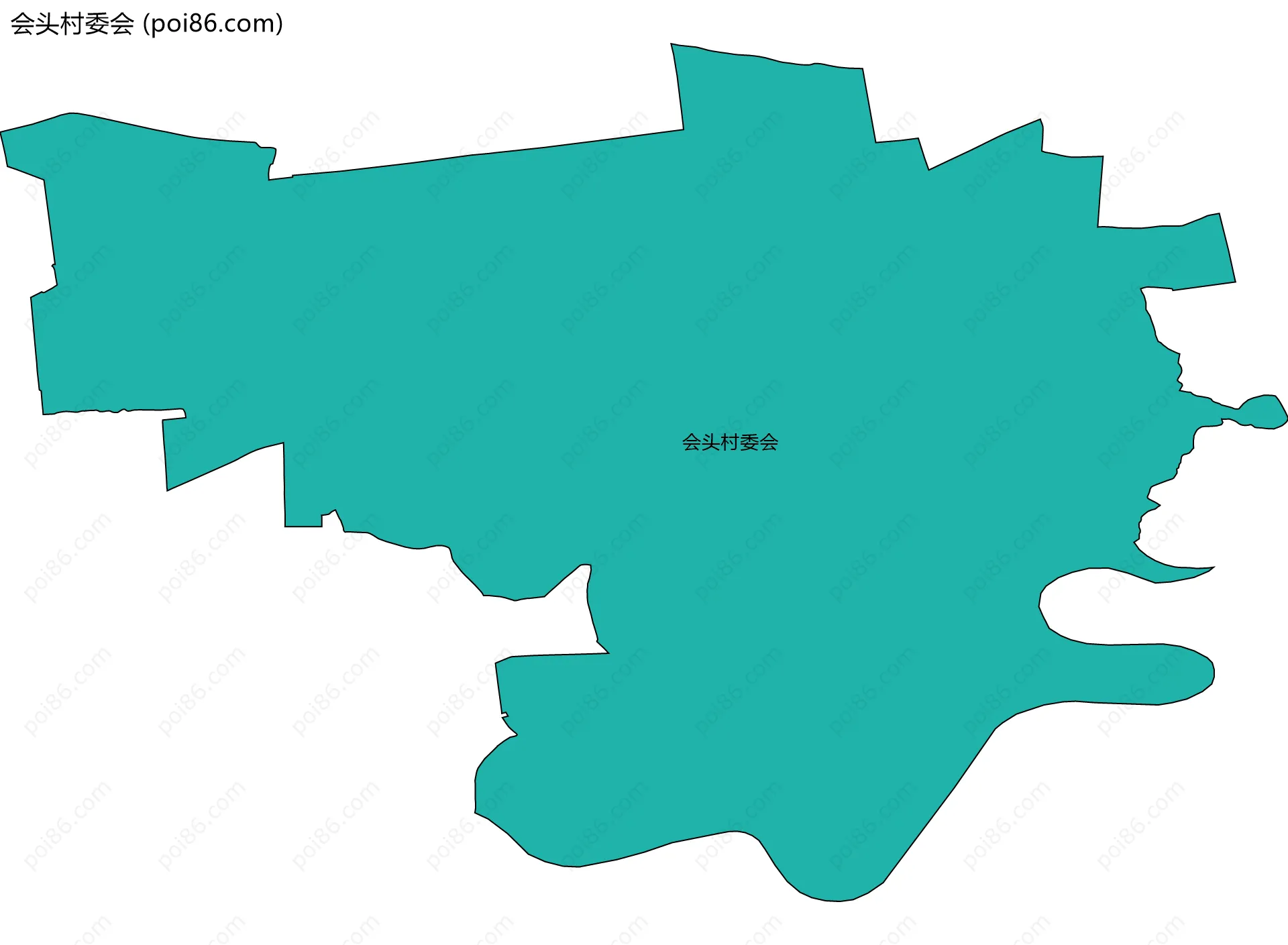 会头村委会边界地图