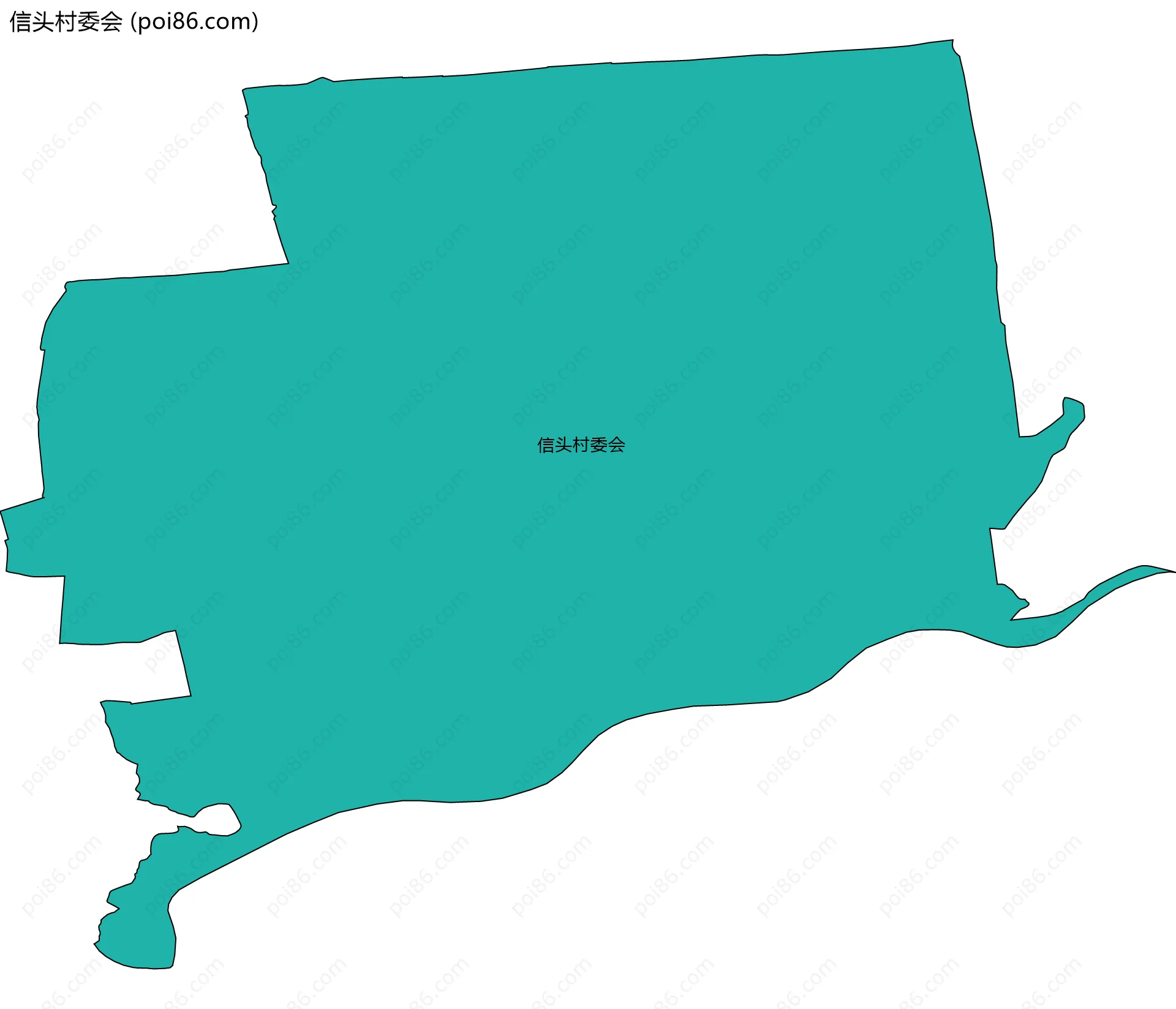 信头村委会边界地图