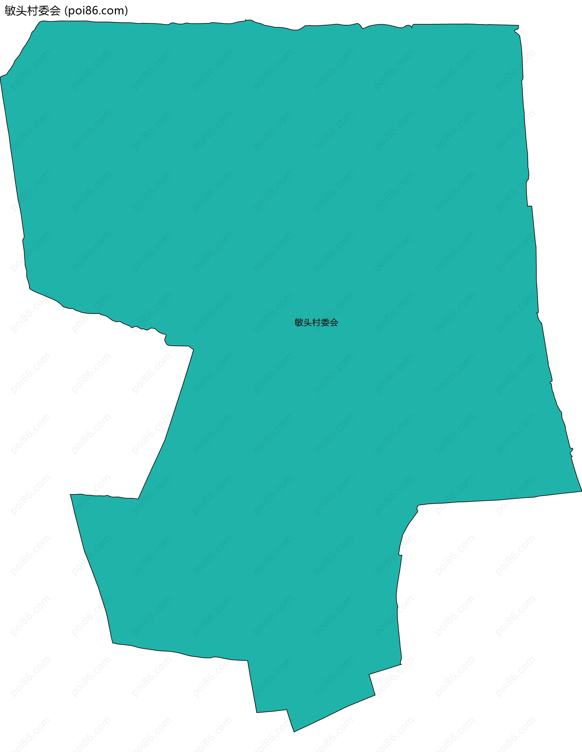 敏头村委会边界地图