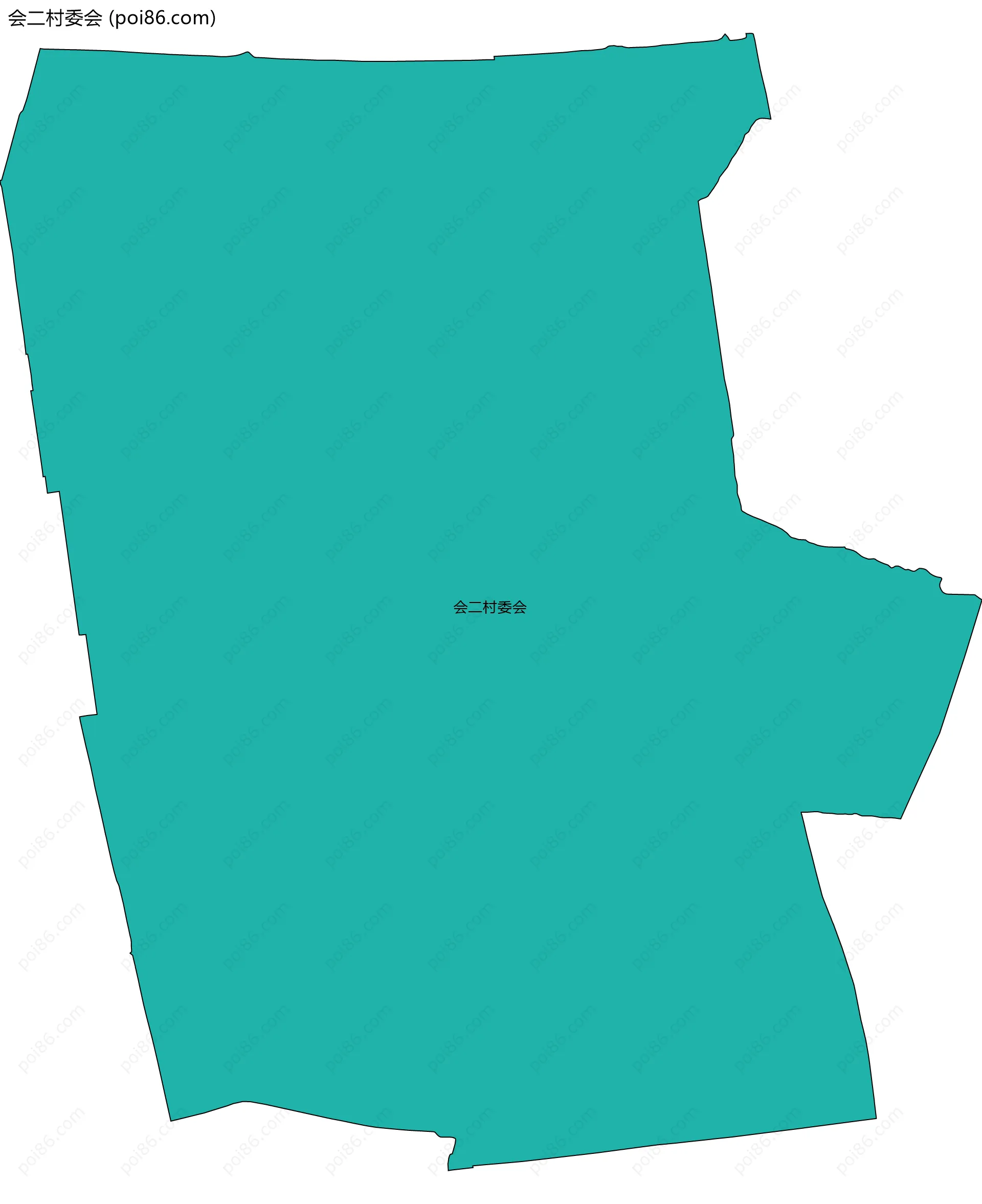 会二村委会边界地图