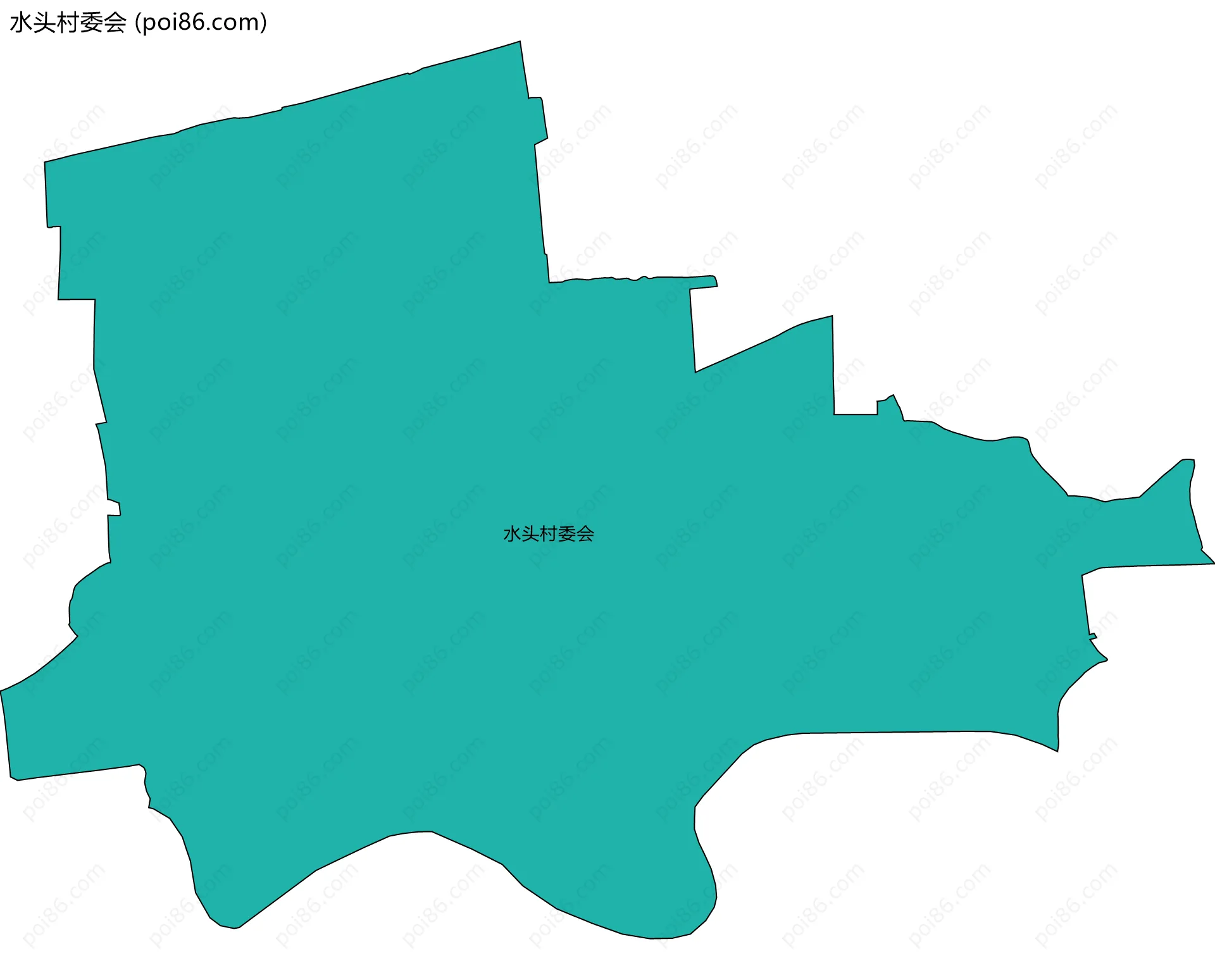 水头村委会边界地图