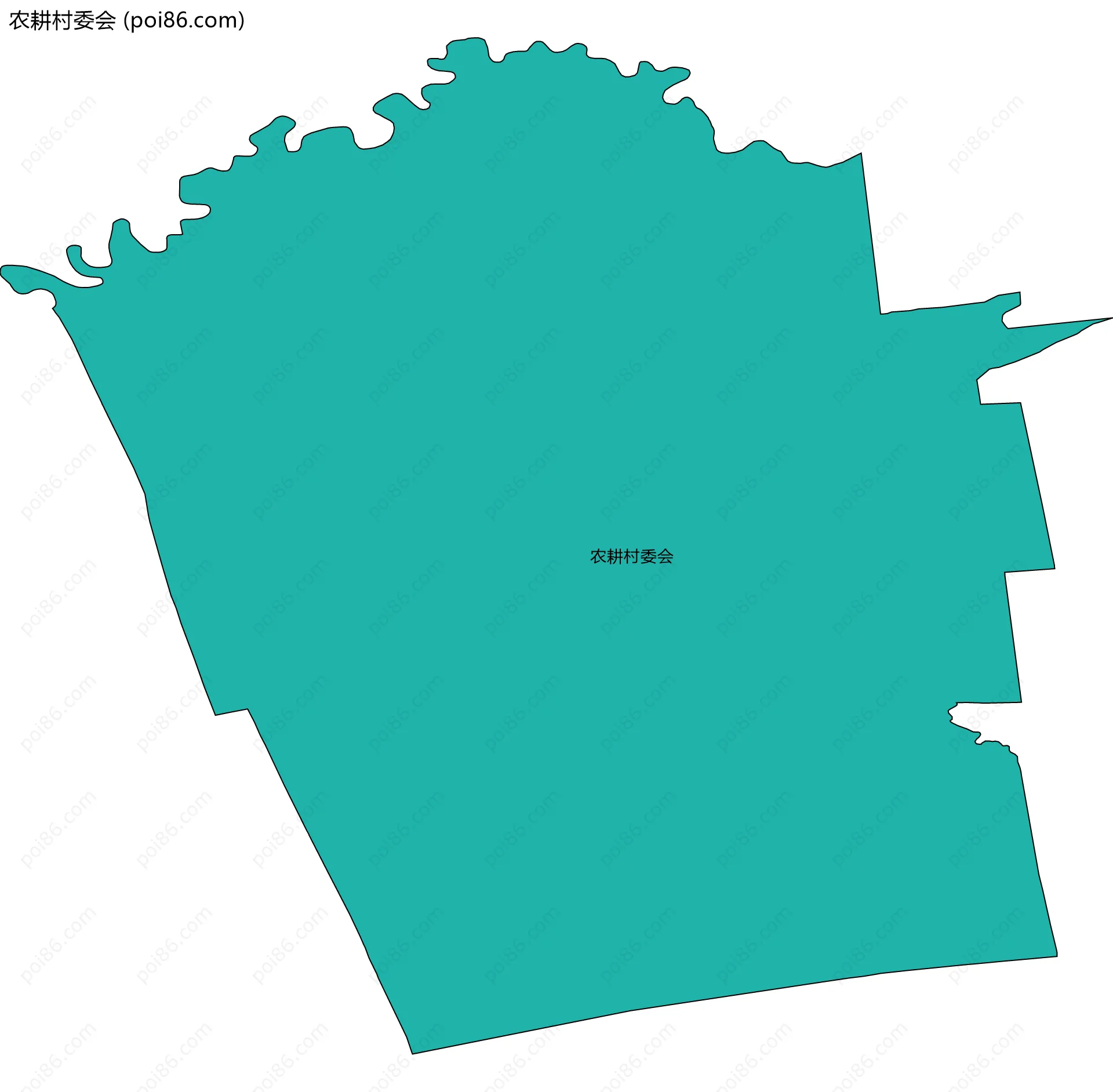 农耕村委会边界地图