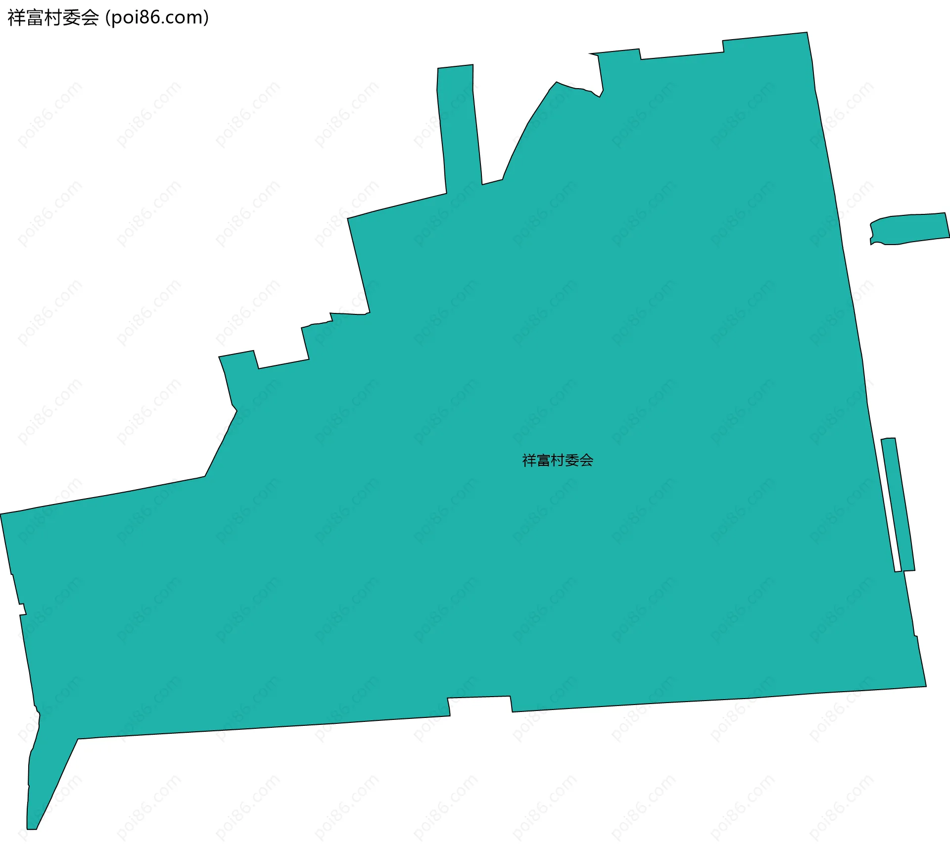 祥富村委会边界地图