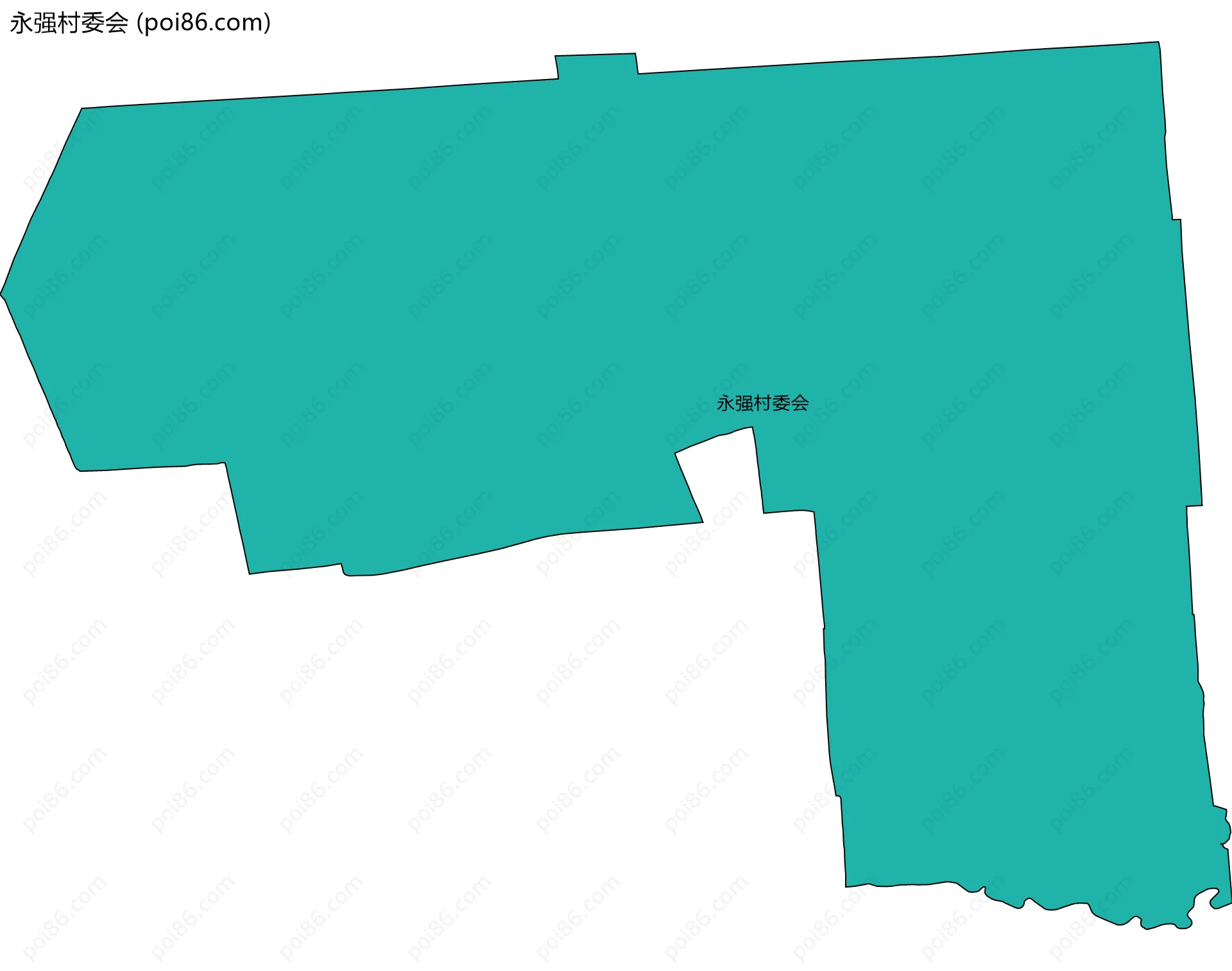 永强村委会边界地图