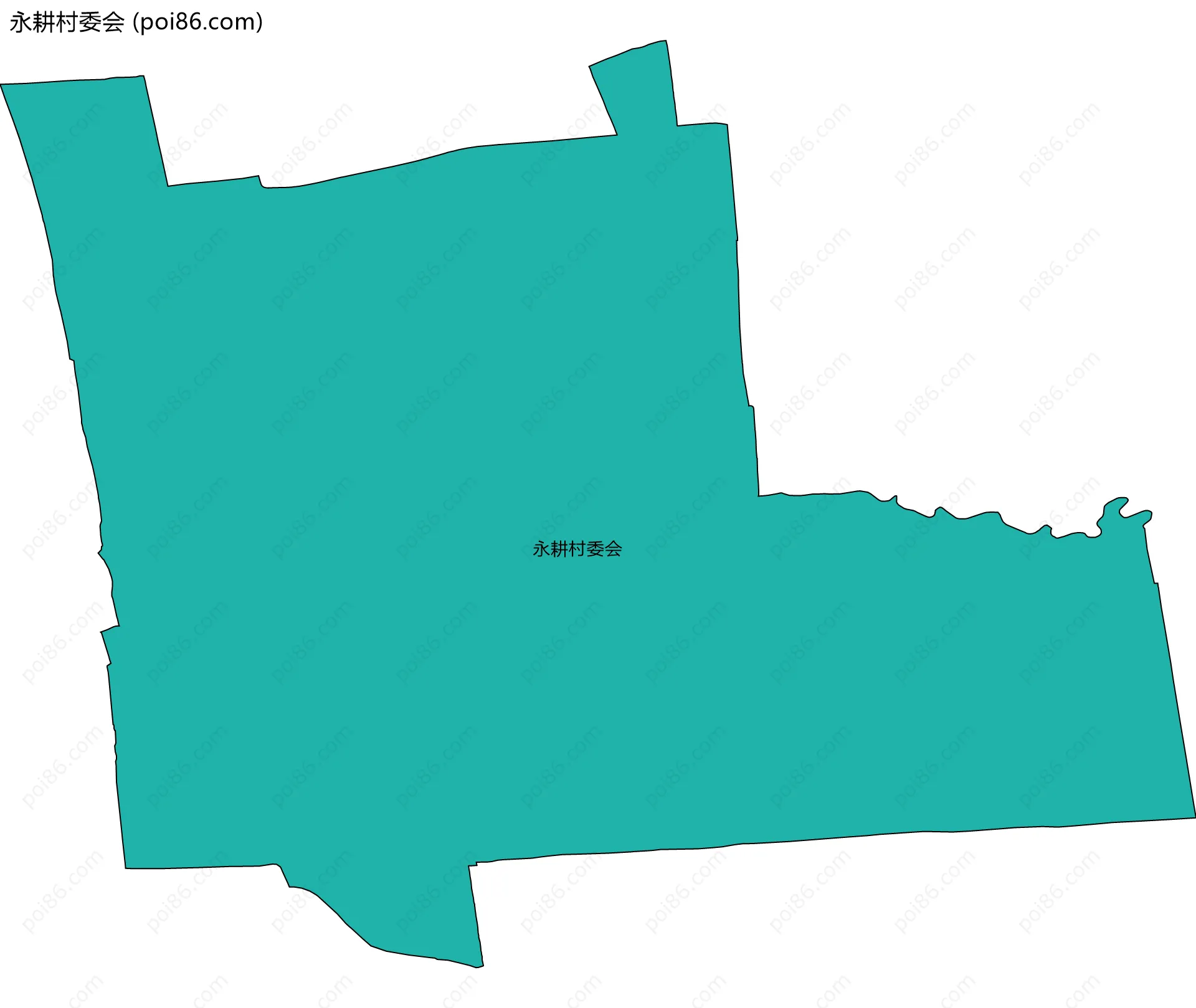 永耕村委会边界地图