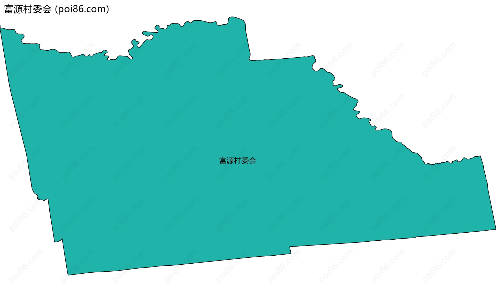 富源村委会边界地图