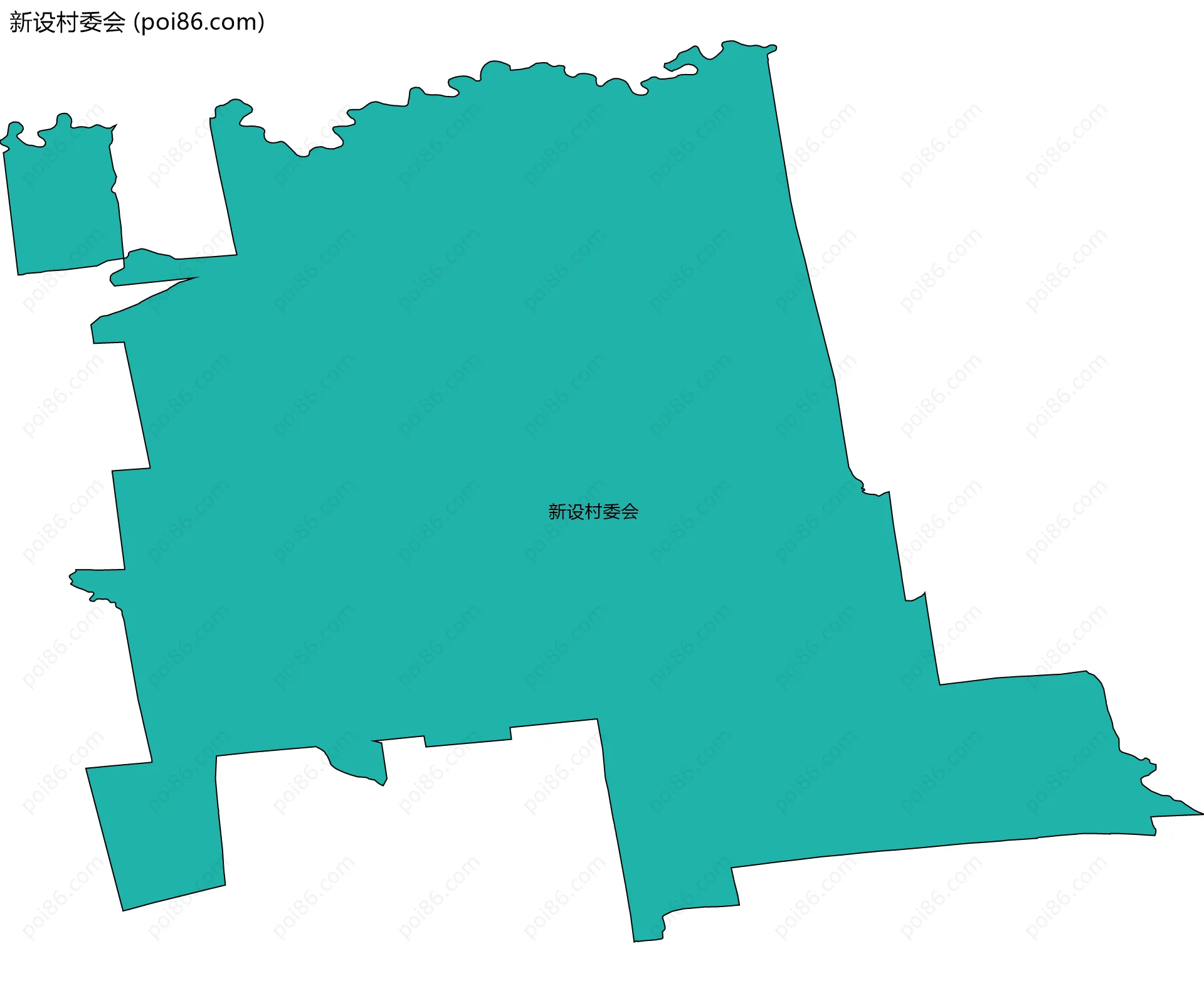 新设村委会边界地图