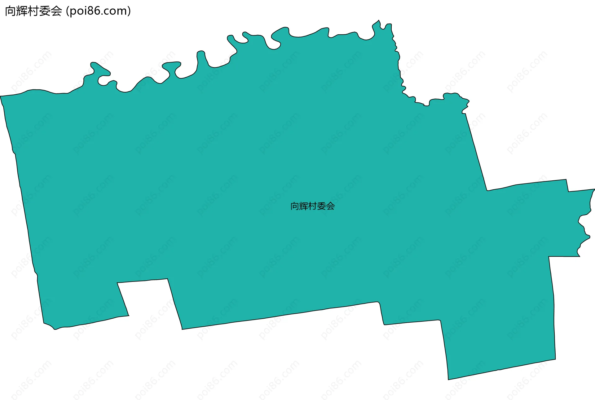 向辉村委会边界地图