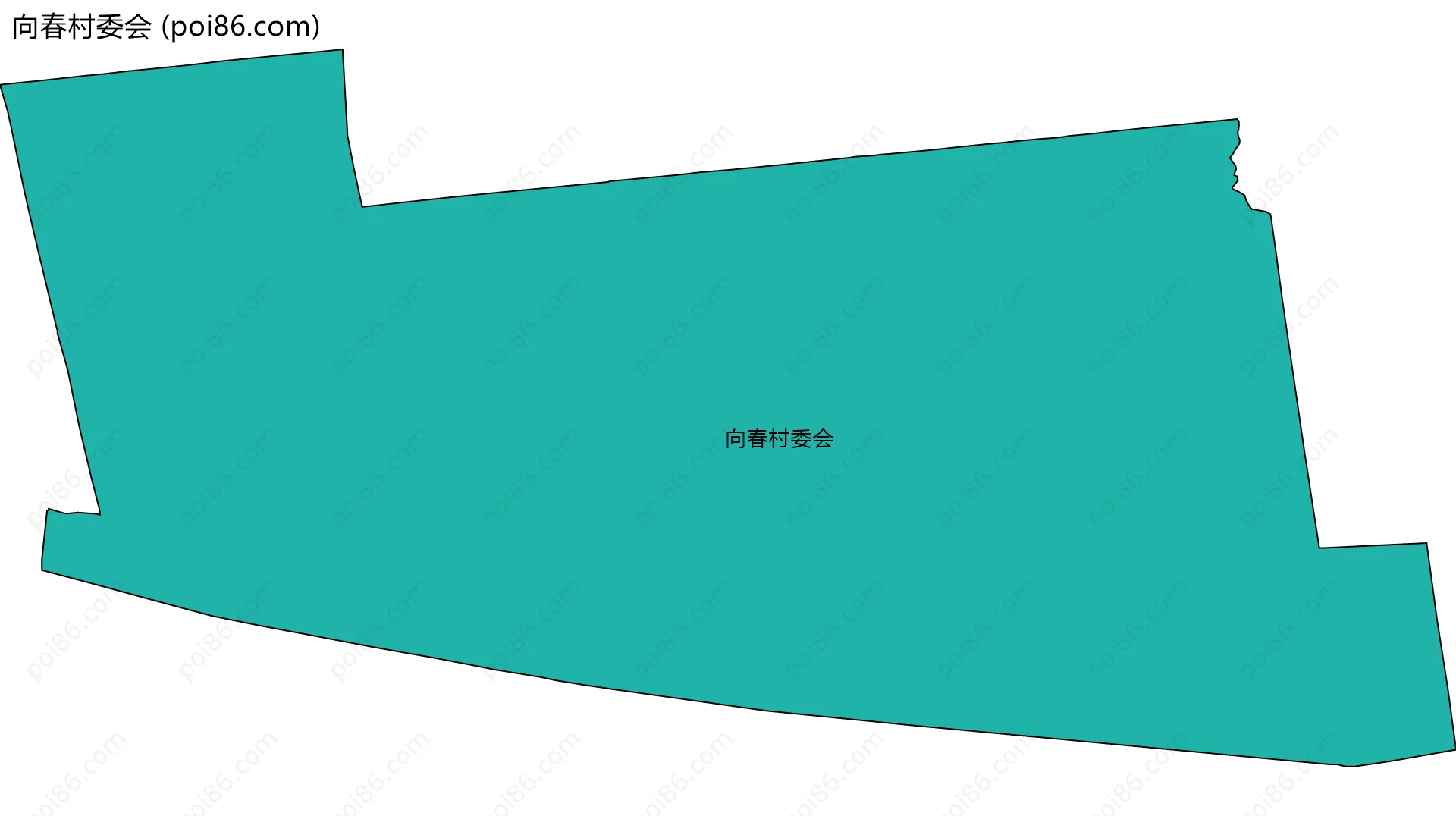 向春村委会边界地图