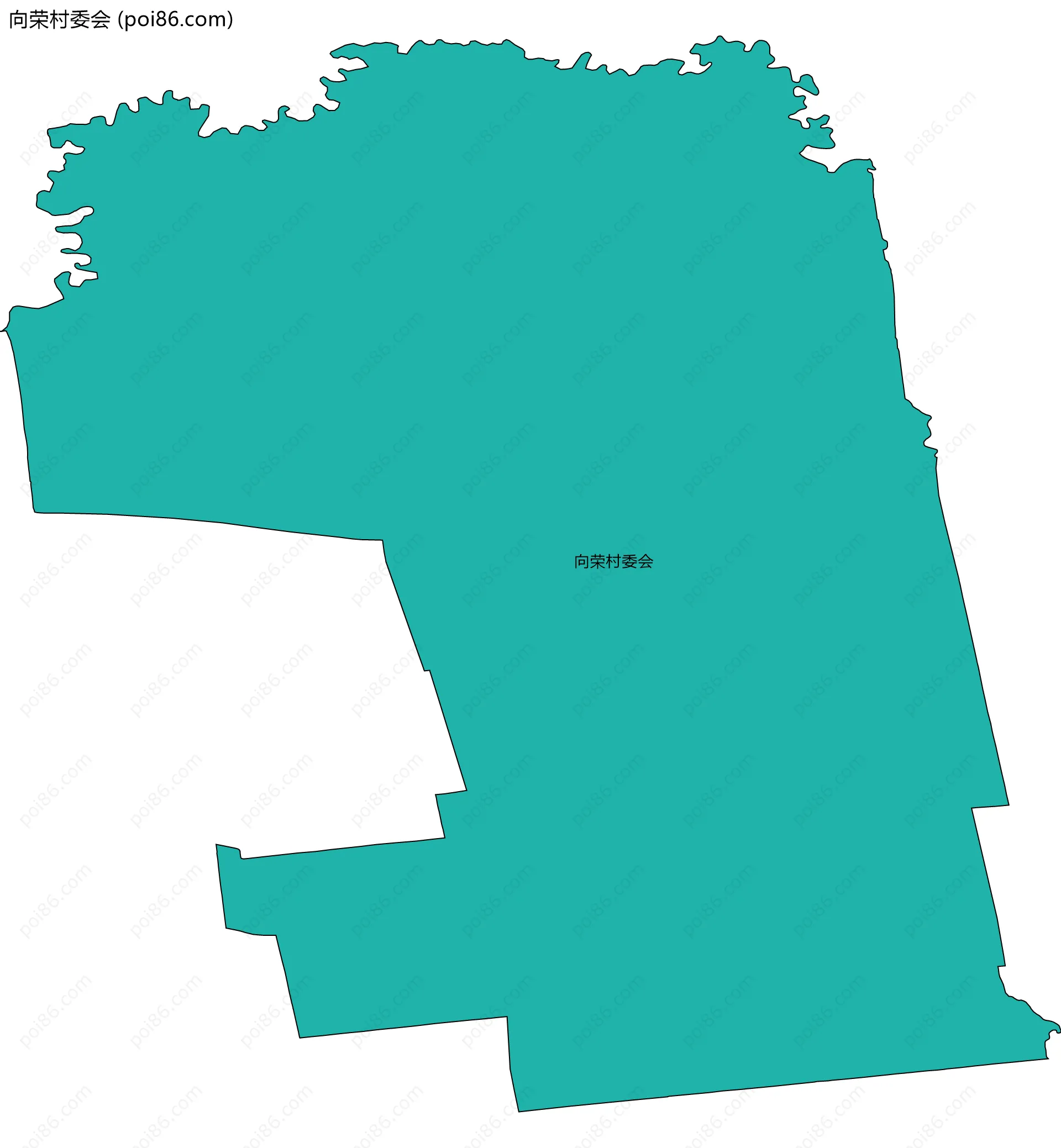 向荣村委会边界地图