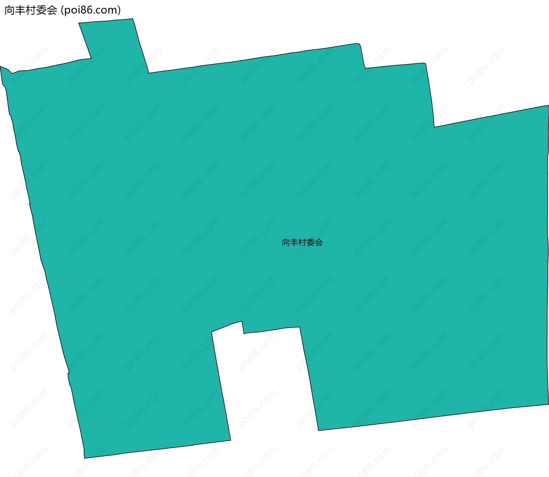 向丰村委会边界地图