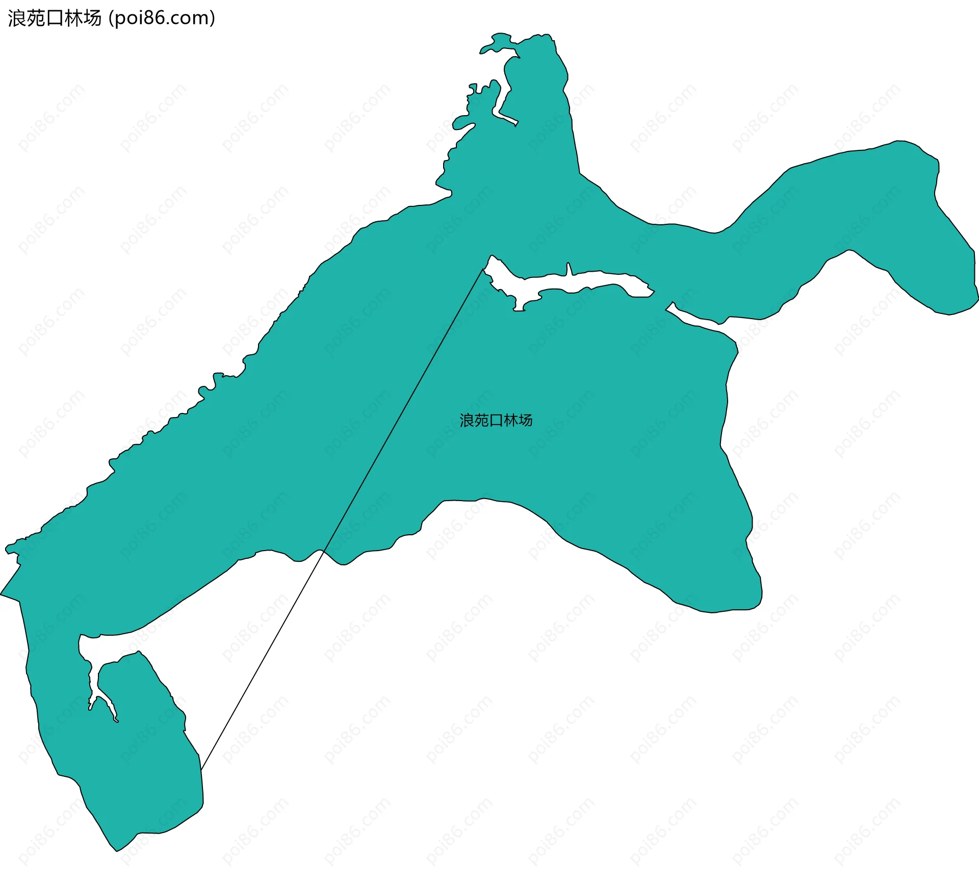 浪苑口林场边界地图