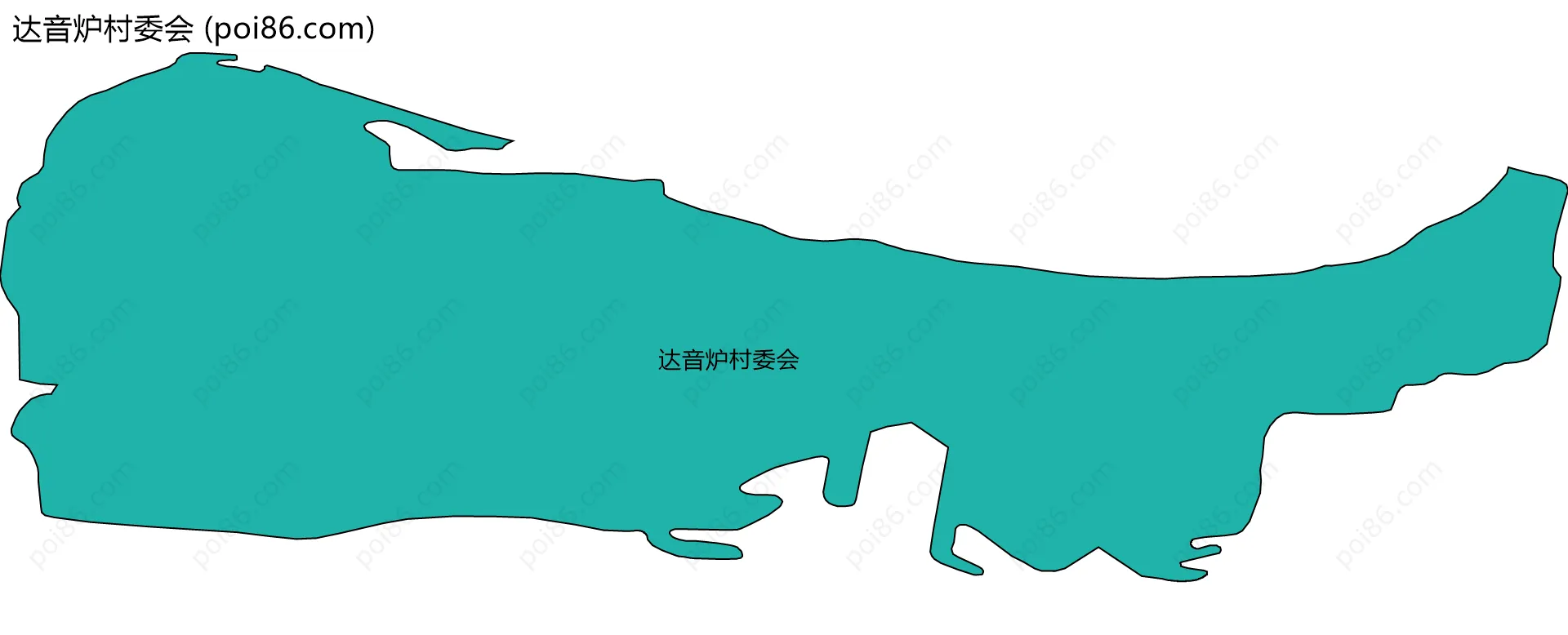 达音炉村委会边界地图