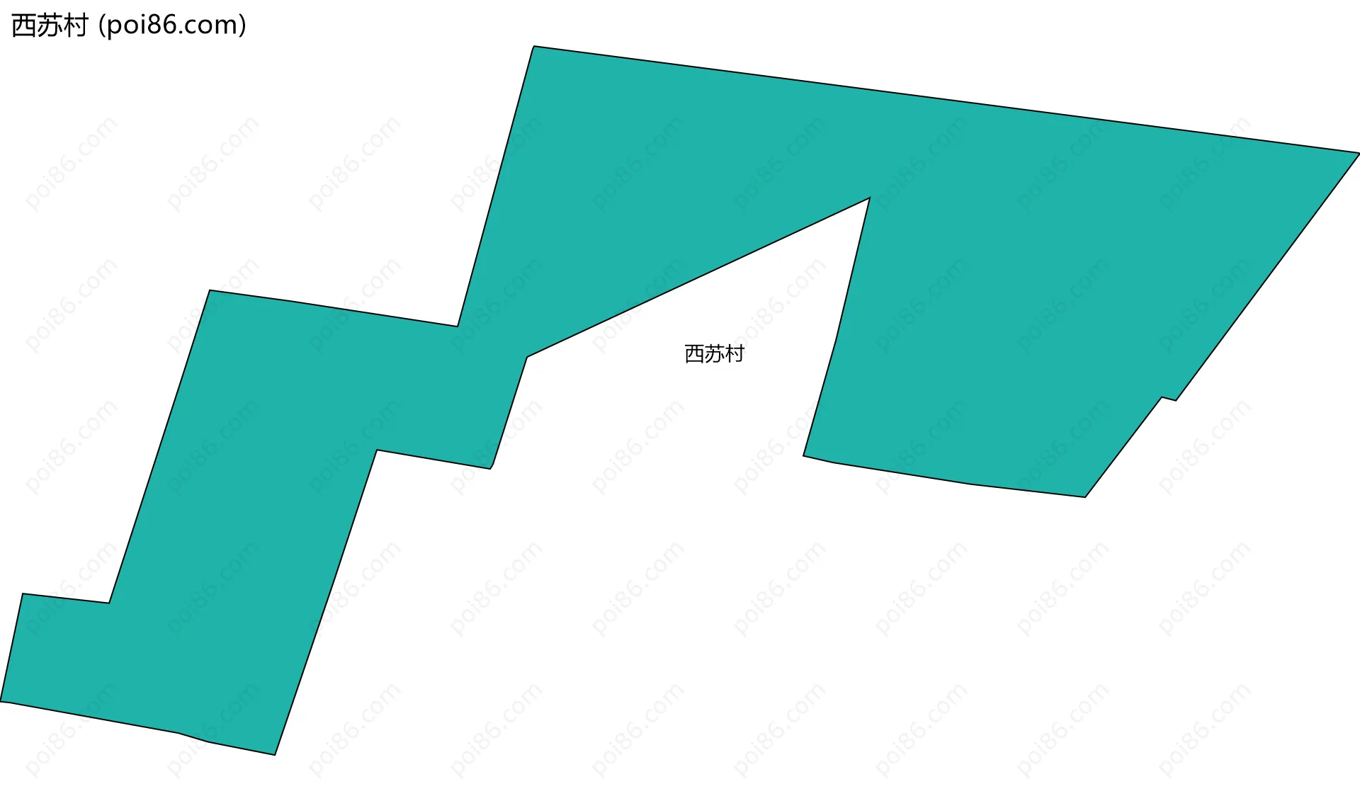 西苏村边界地图