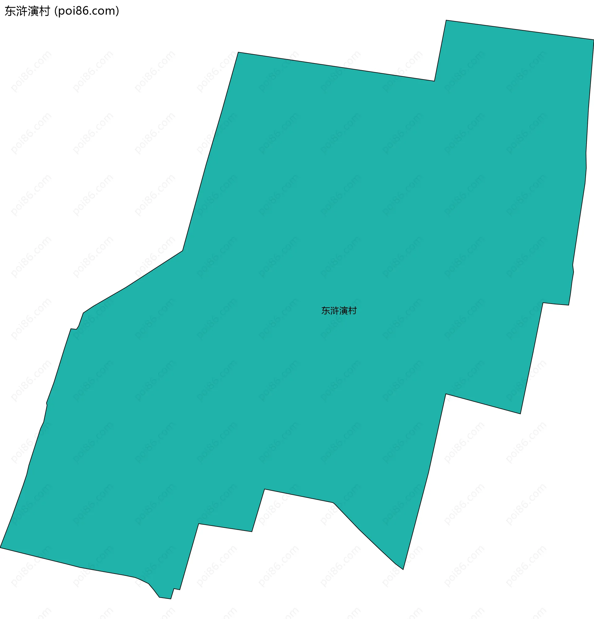 东浒演村边界地图
