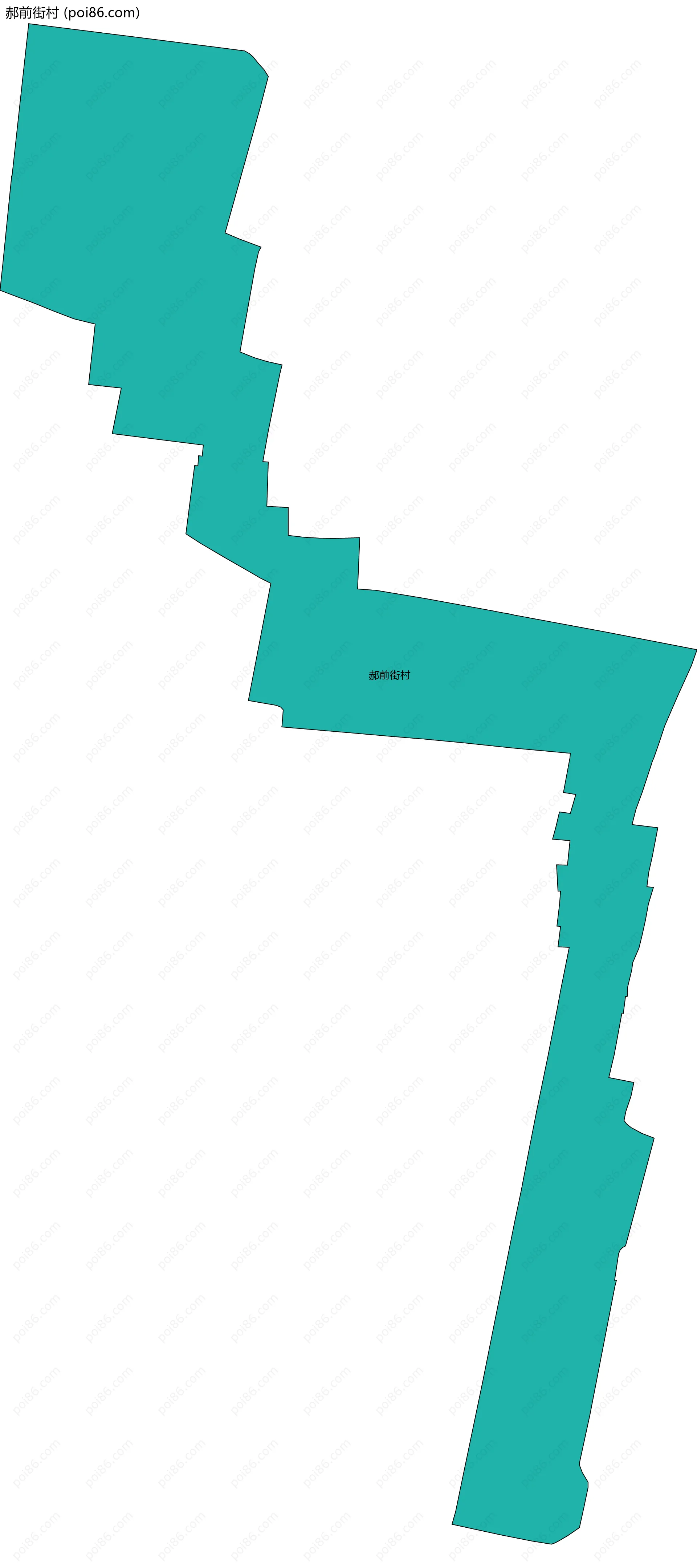 郝前街村边界地图