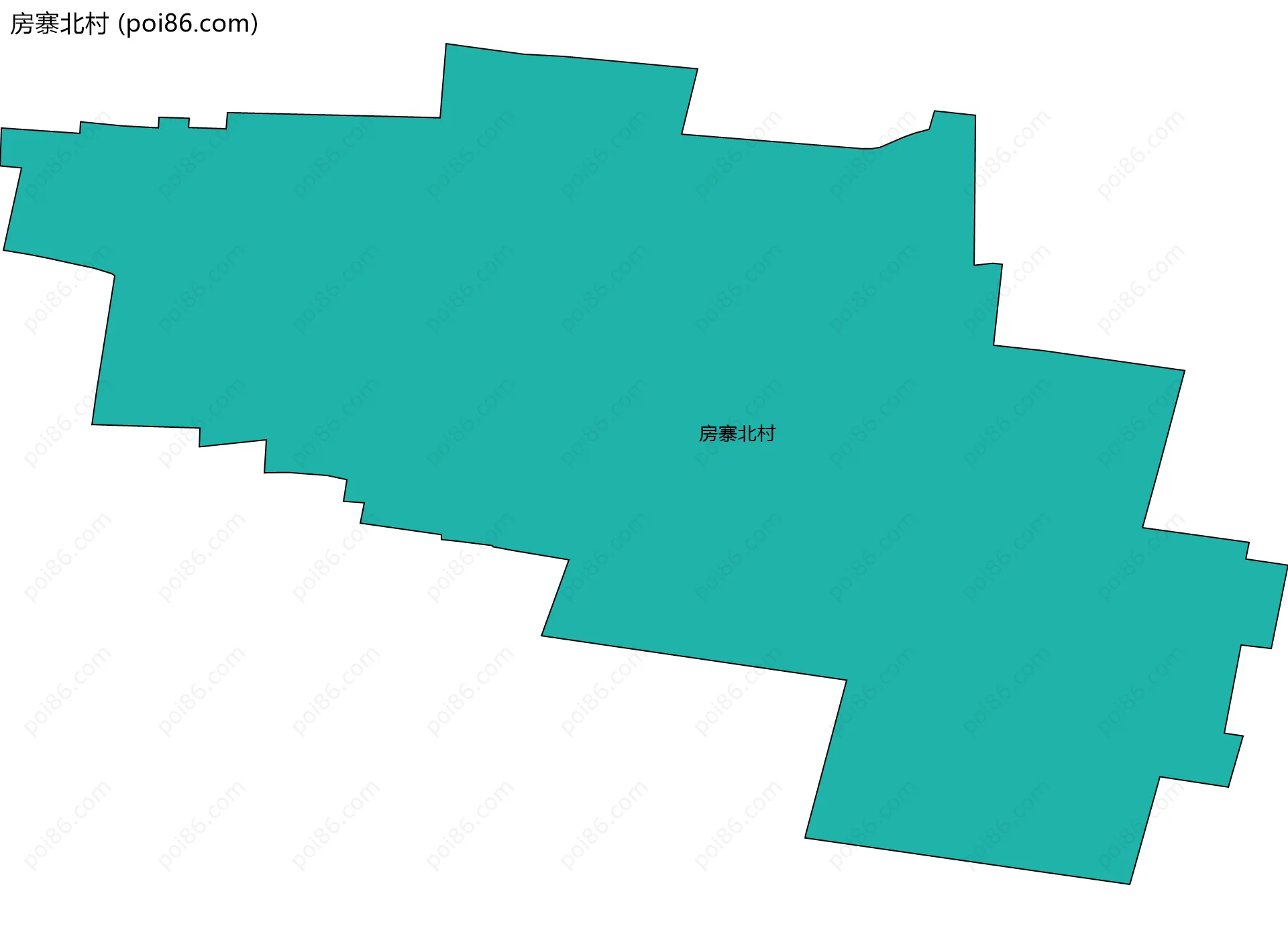 房寨北村边界地图