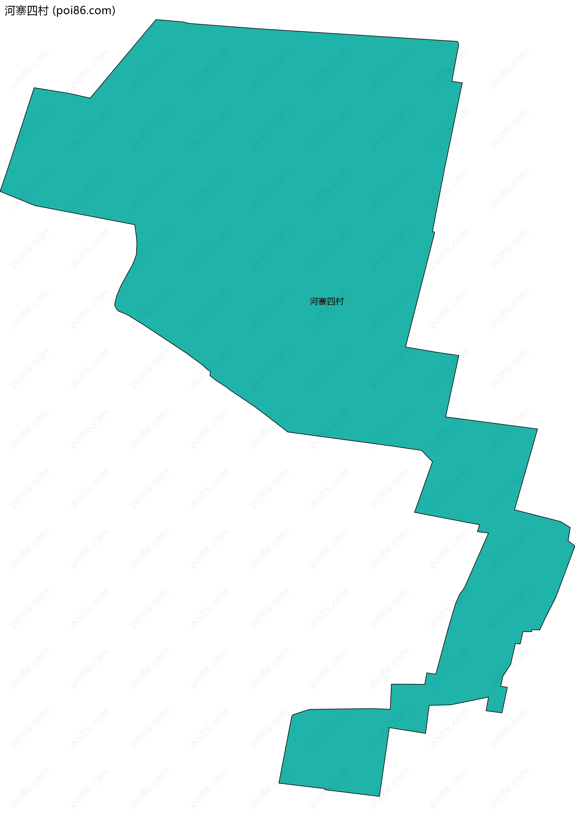 河寨四村边界地图