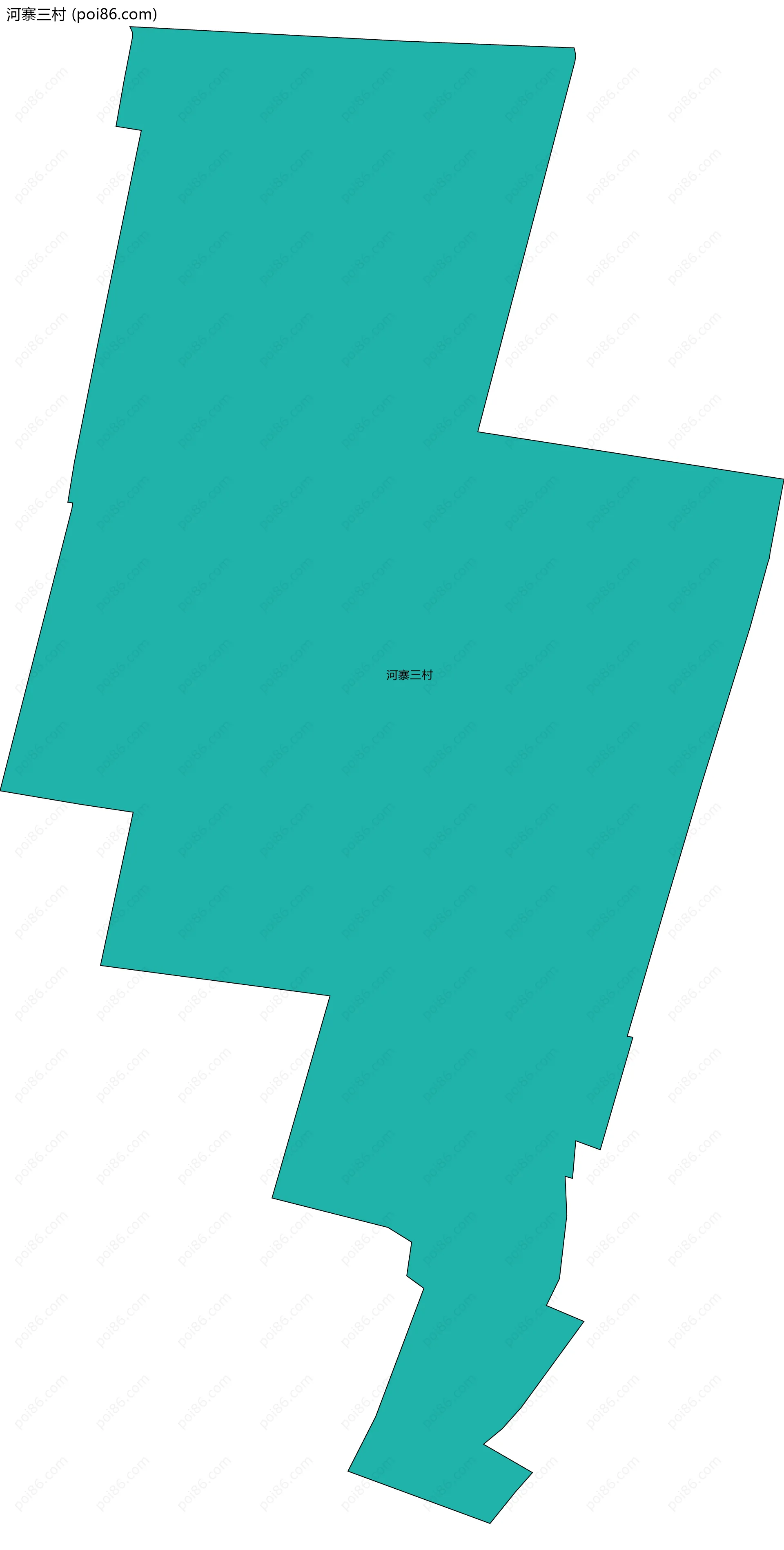 河寨三村边界地图