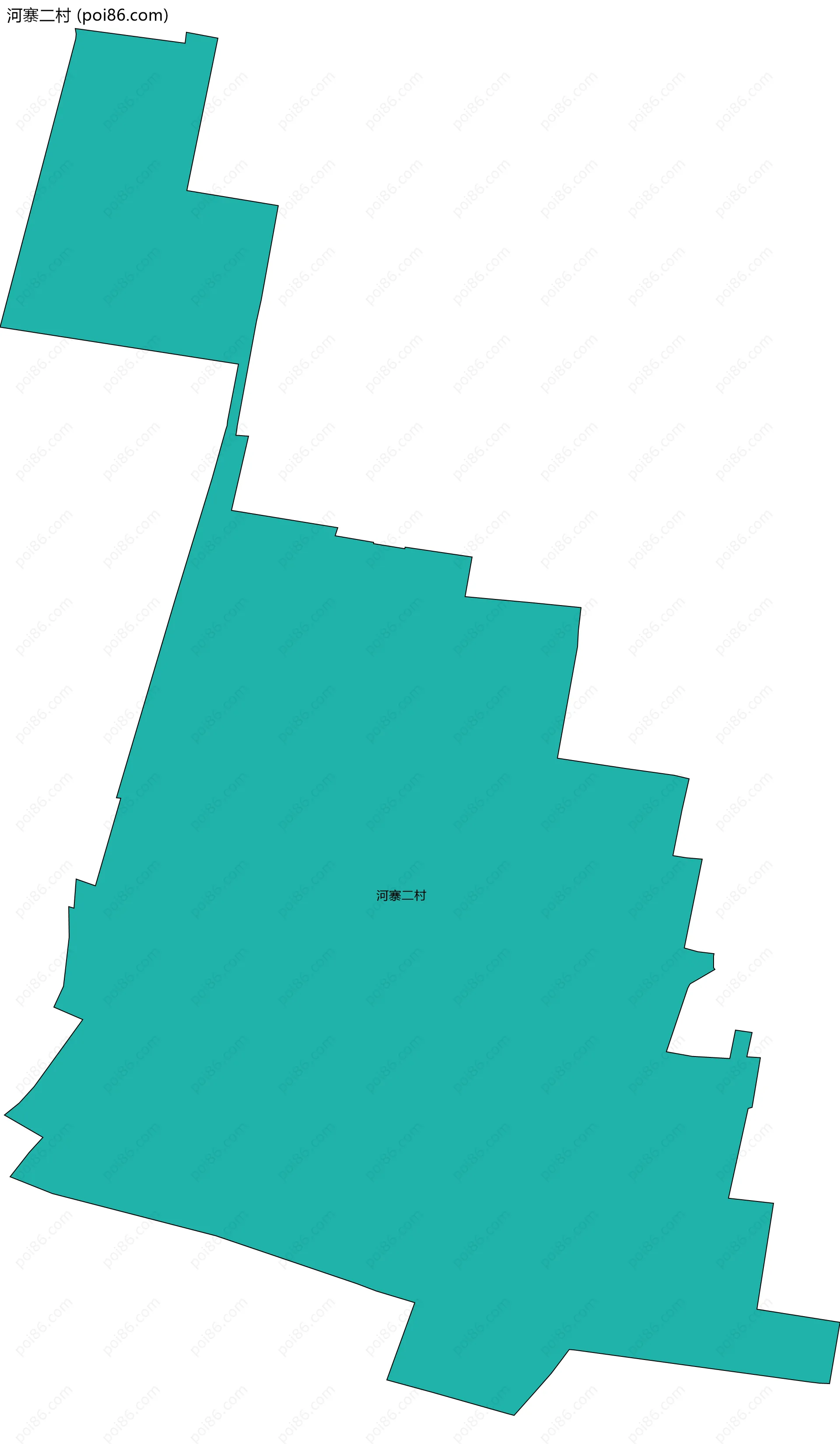 河寨二村边界地图