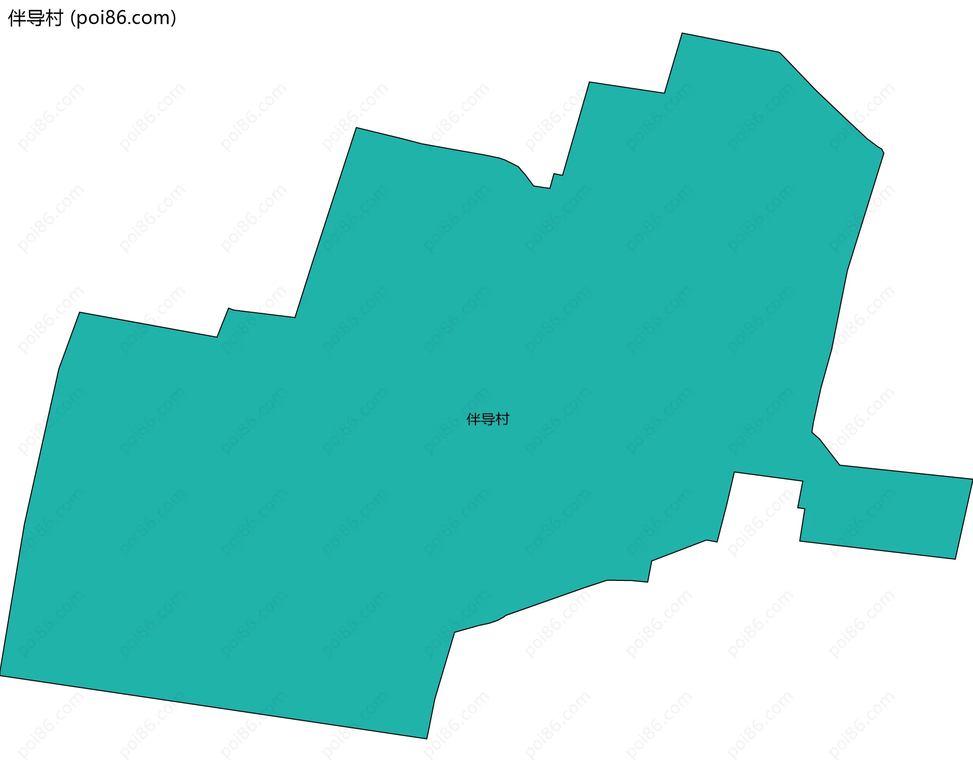 伴导村边界地图