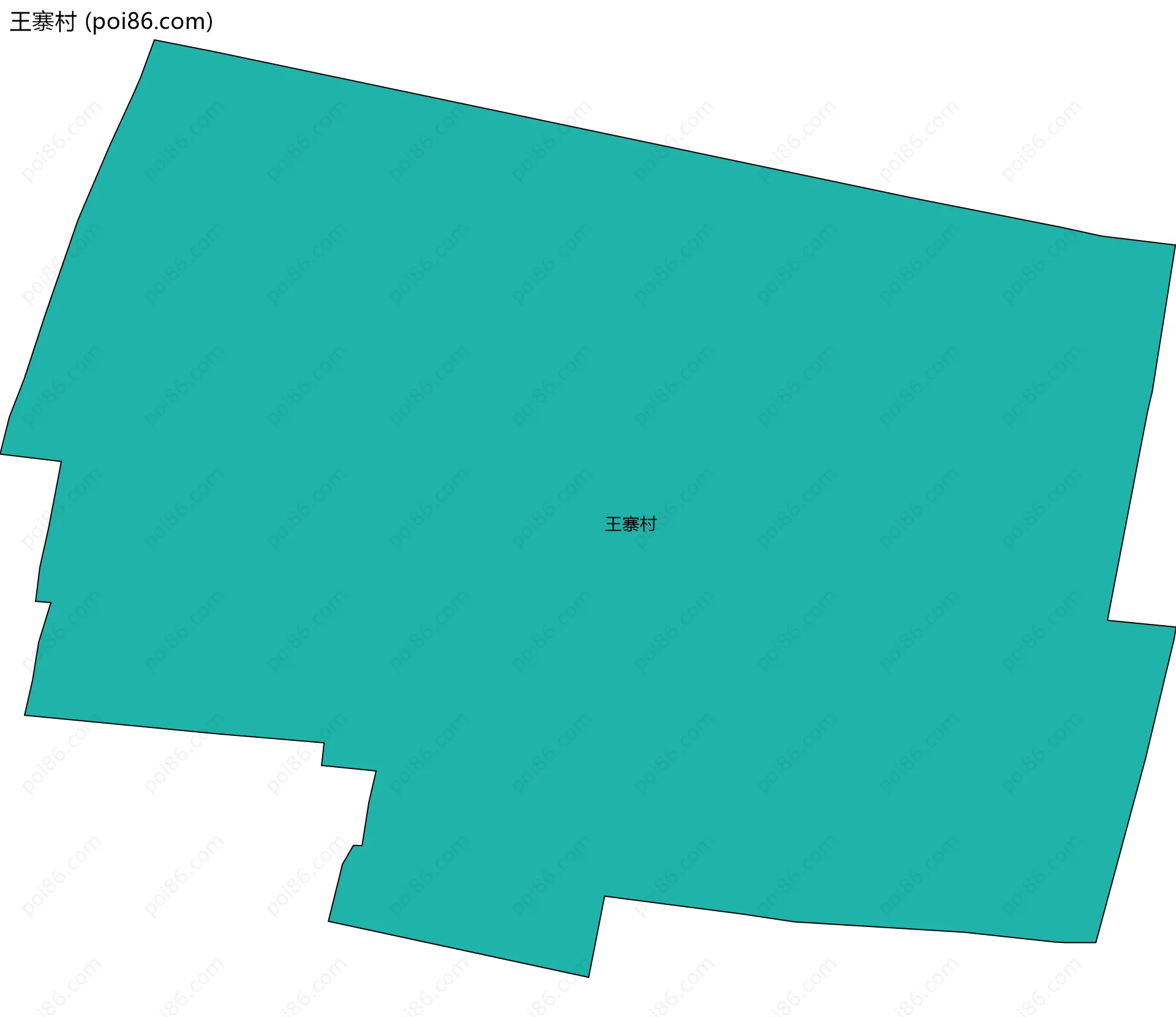 王寨村边界地图