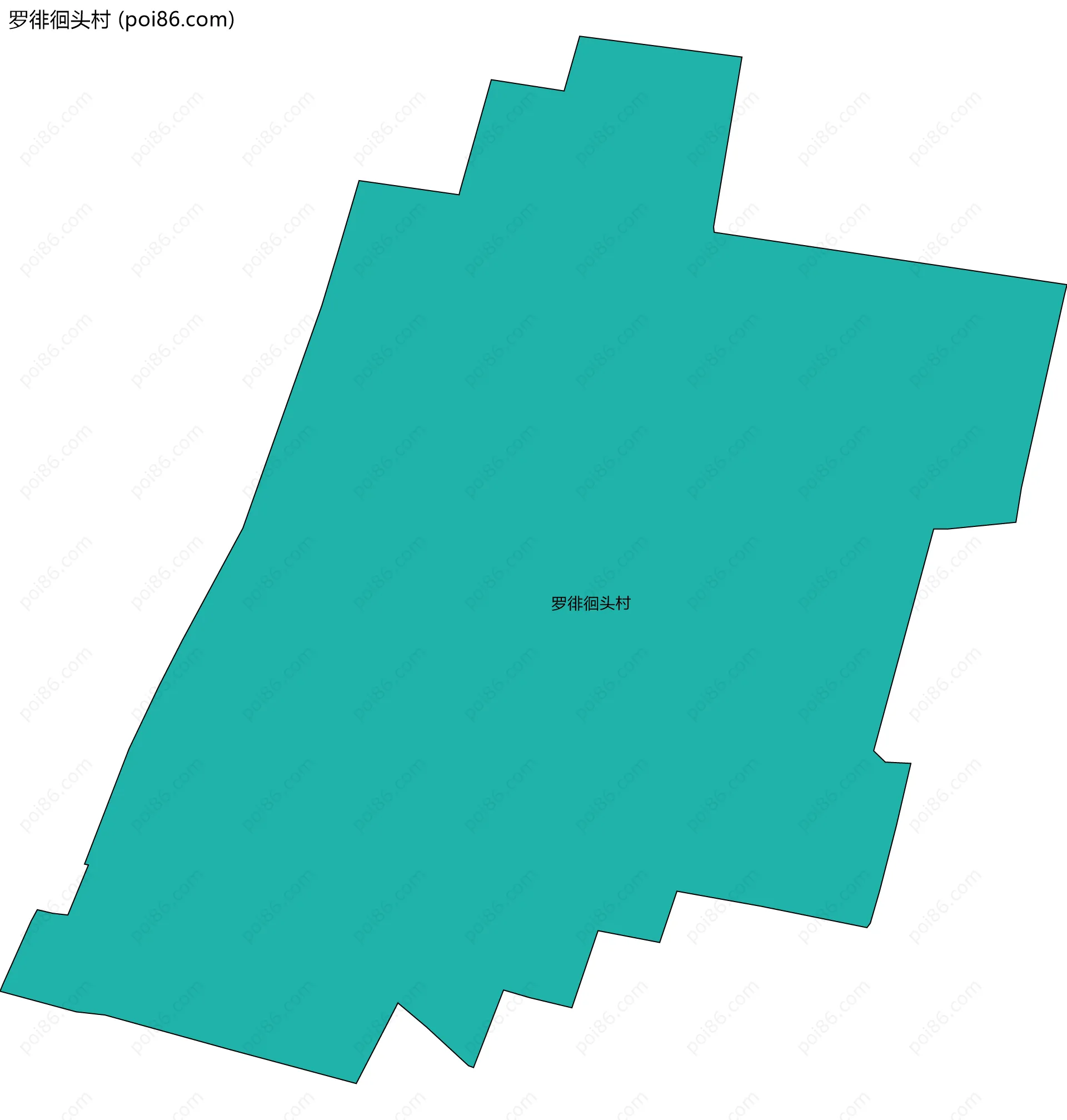 罗徘徊头村边界地图