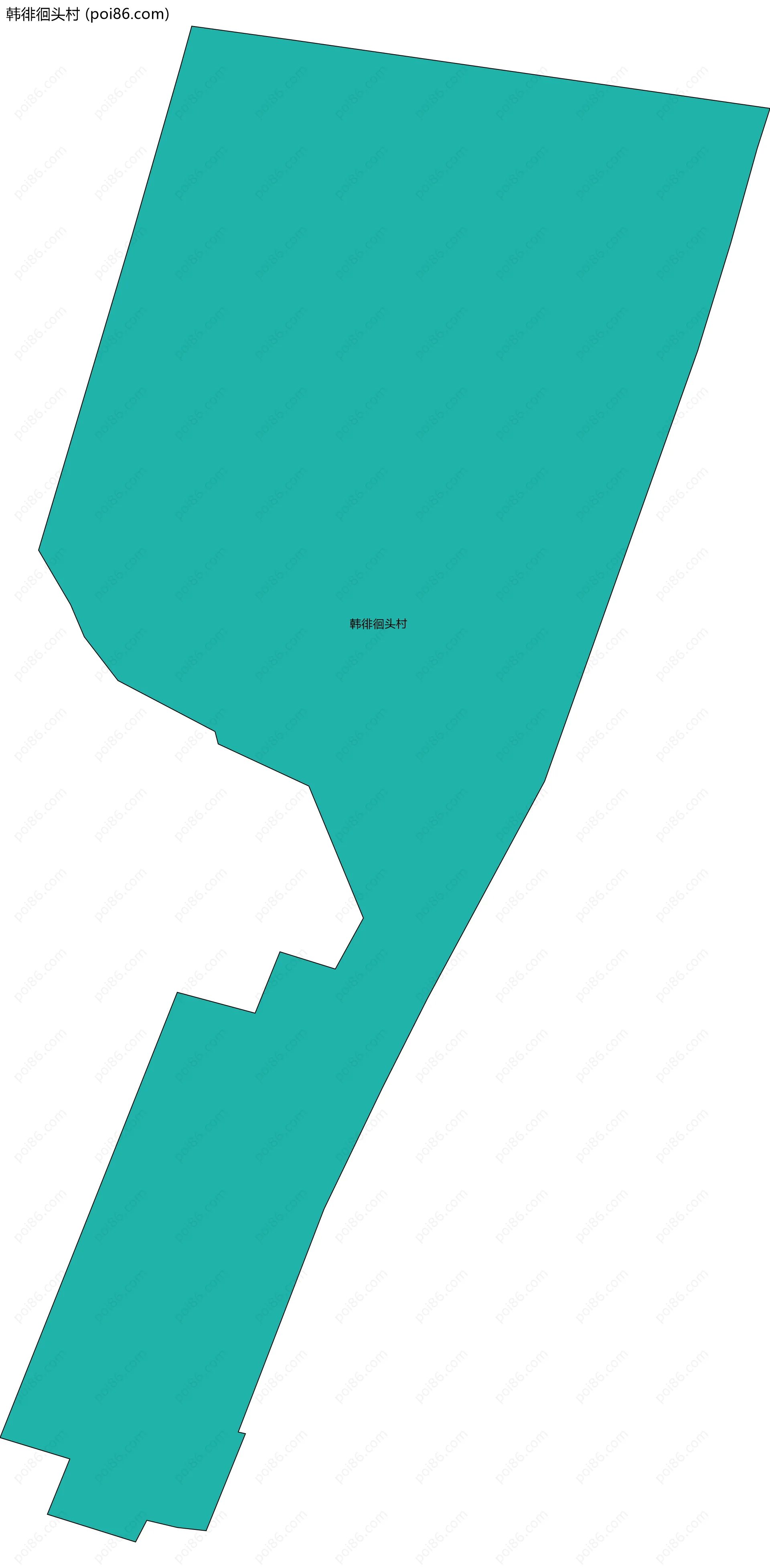 韩徘徊头村边界地图