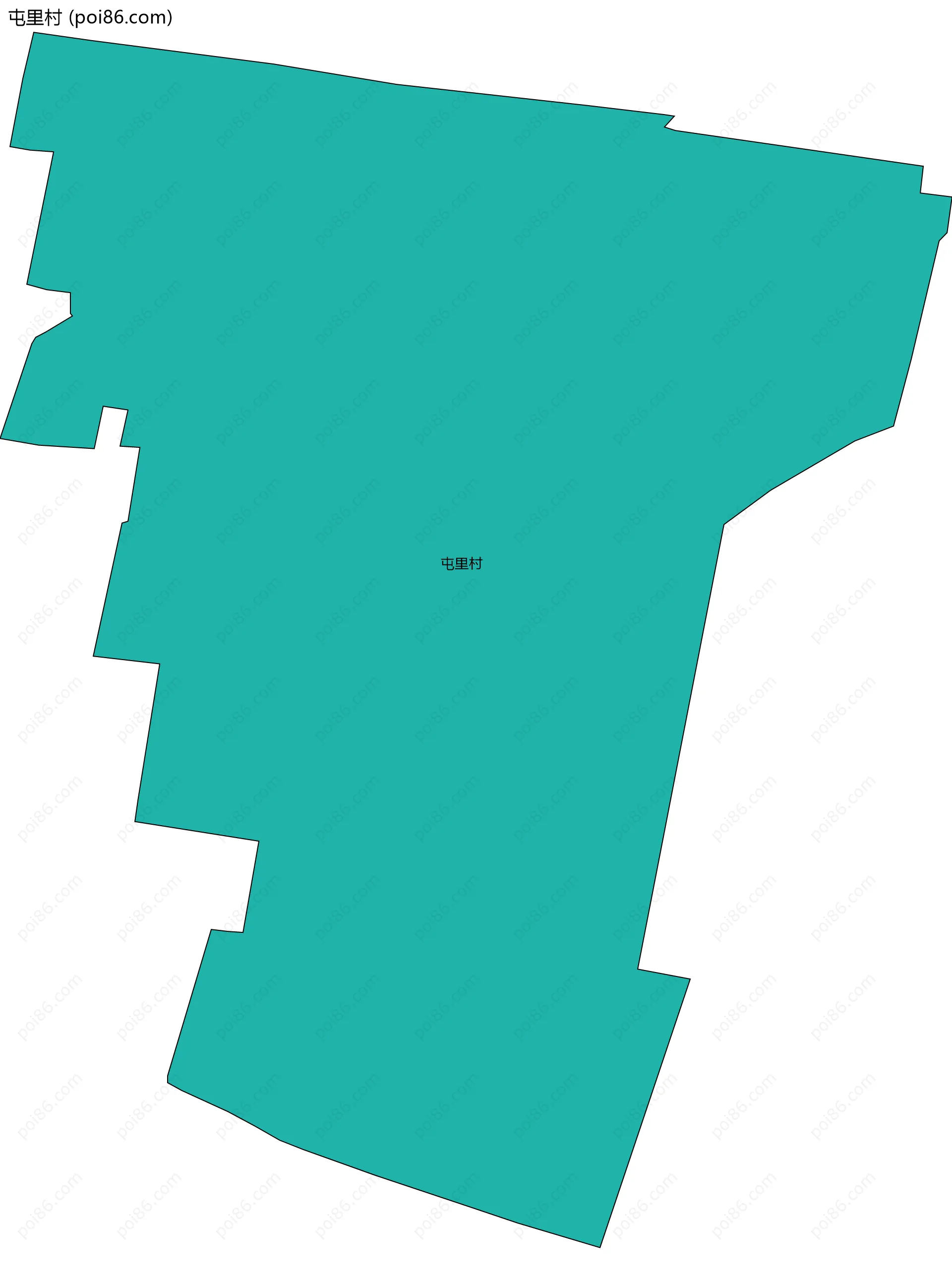 屯里村边界地图