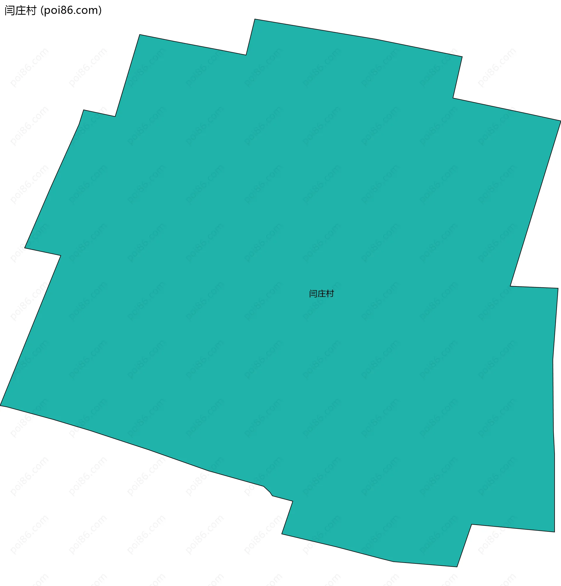 闫庄村边界地图