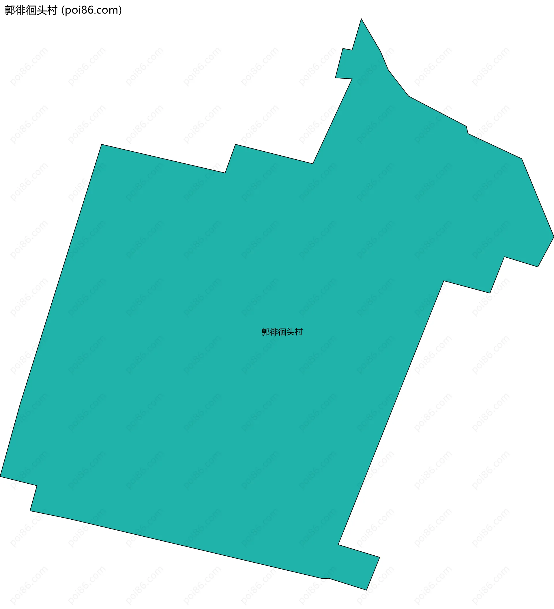 郭徘徊头村边界地图