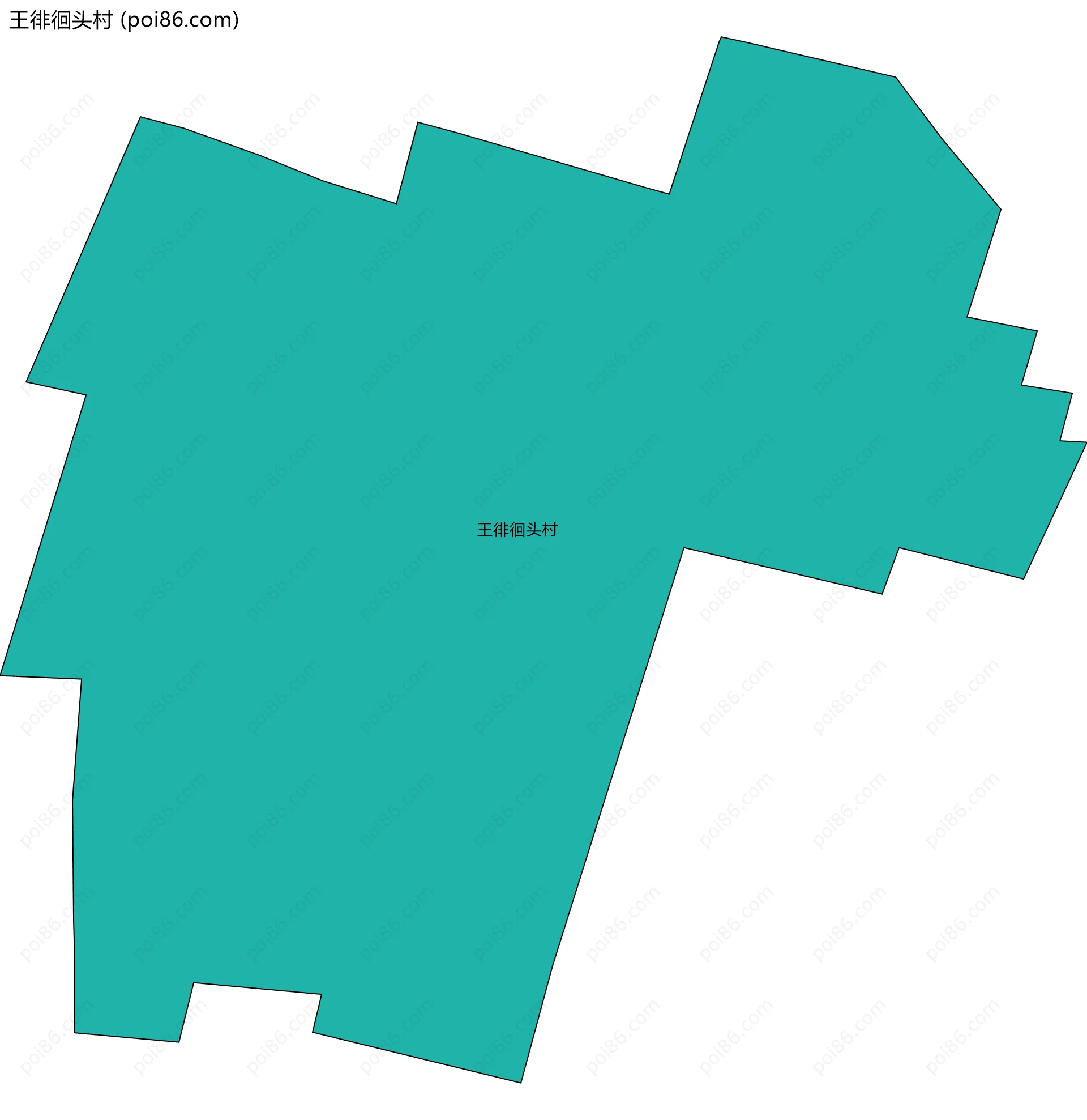 王徘徊头村边界地图