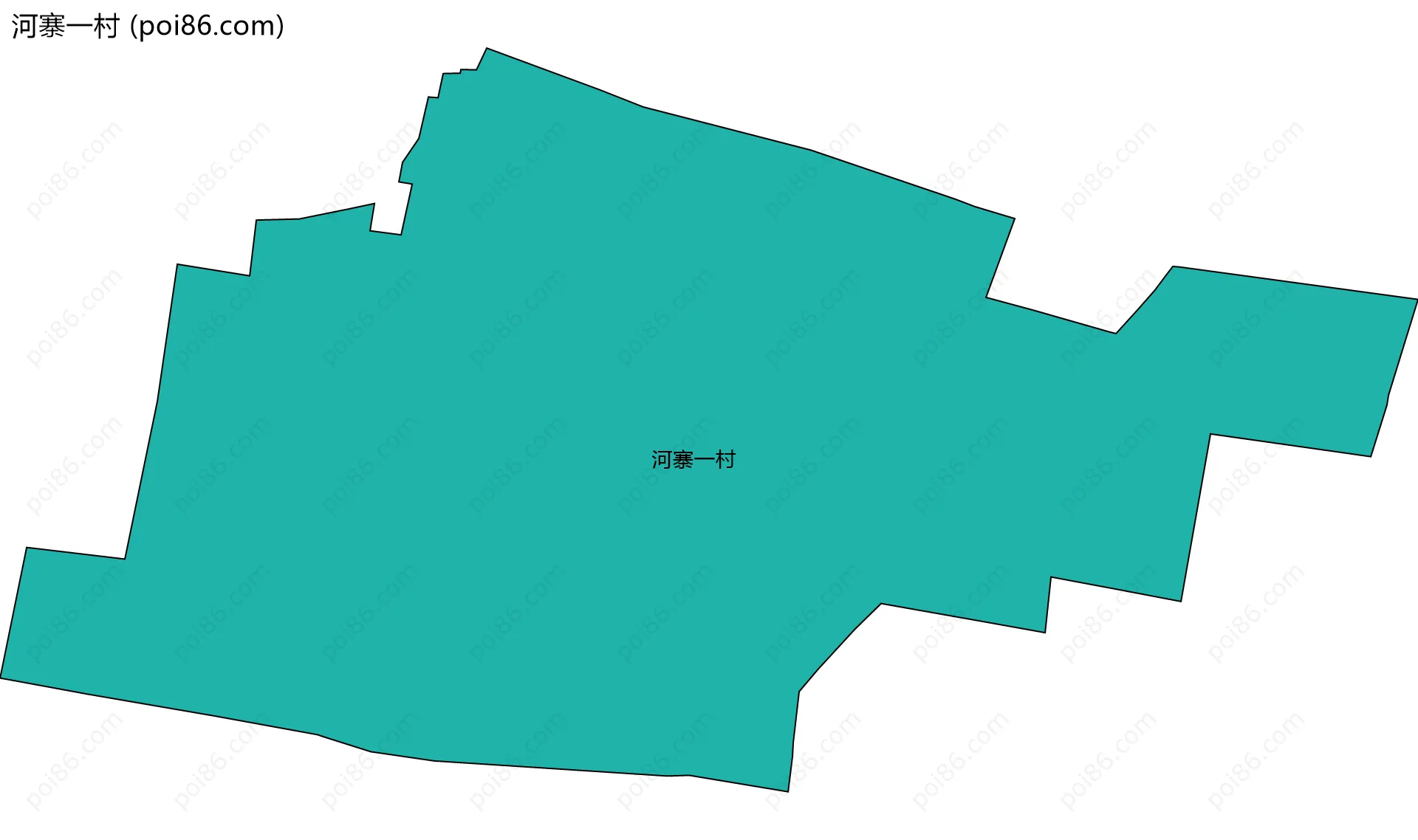 河寨一村边界地图