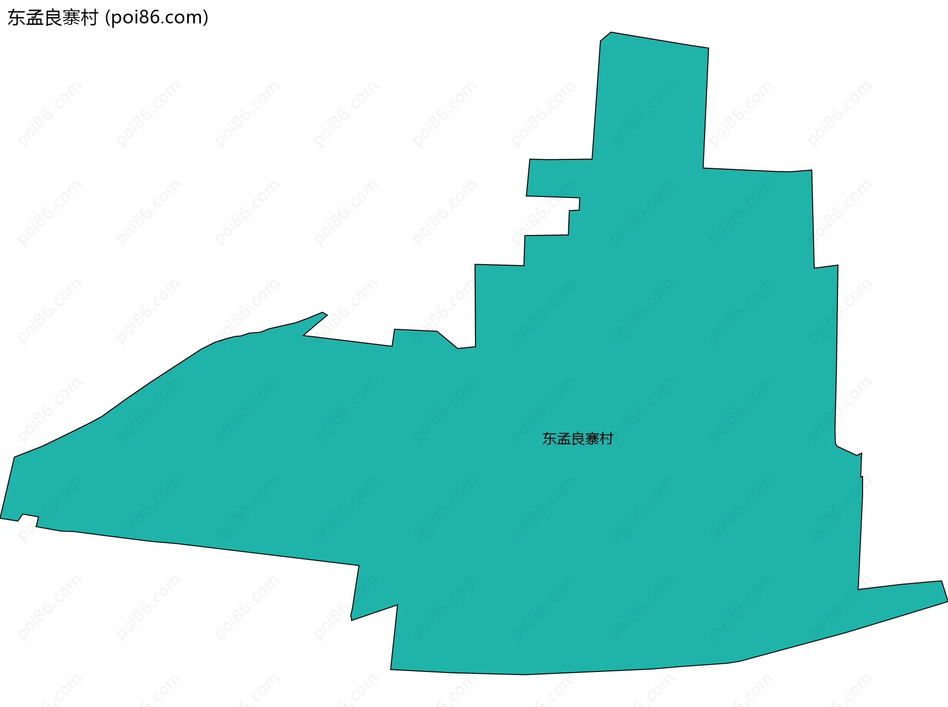 东孟良寨村边界地图