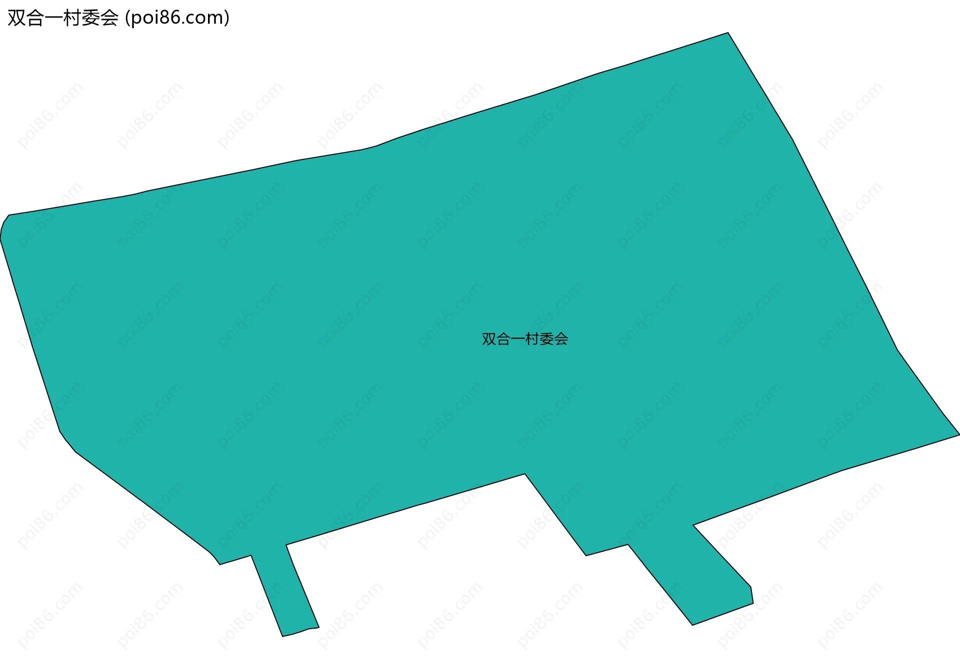 双合一村委会边界地图