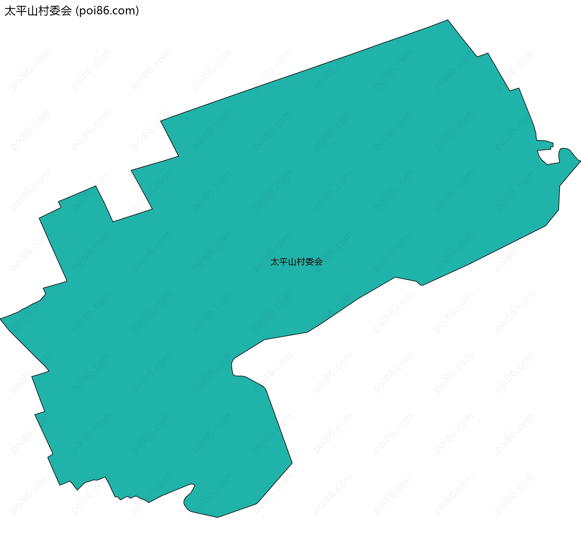 太平山村委会边界地图