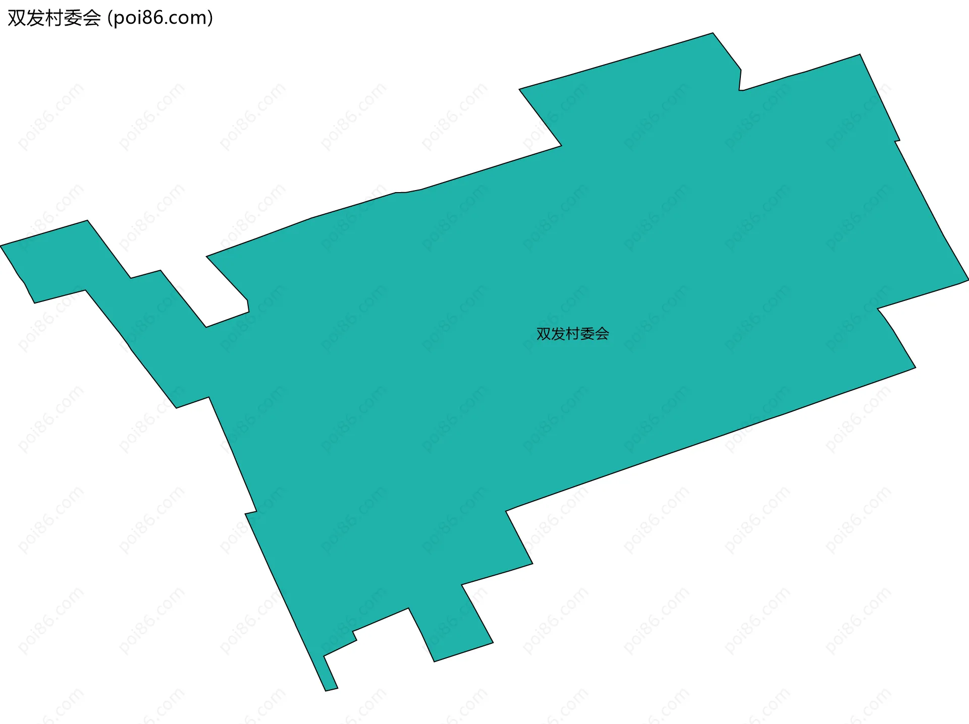 双发村委会边界地图